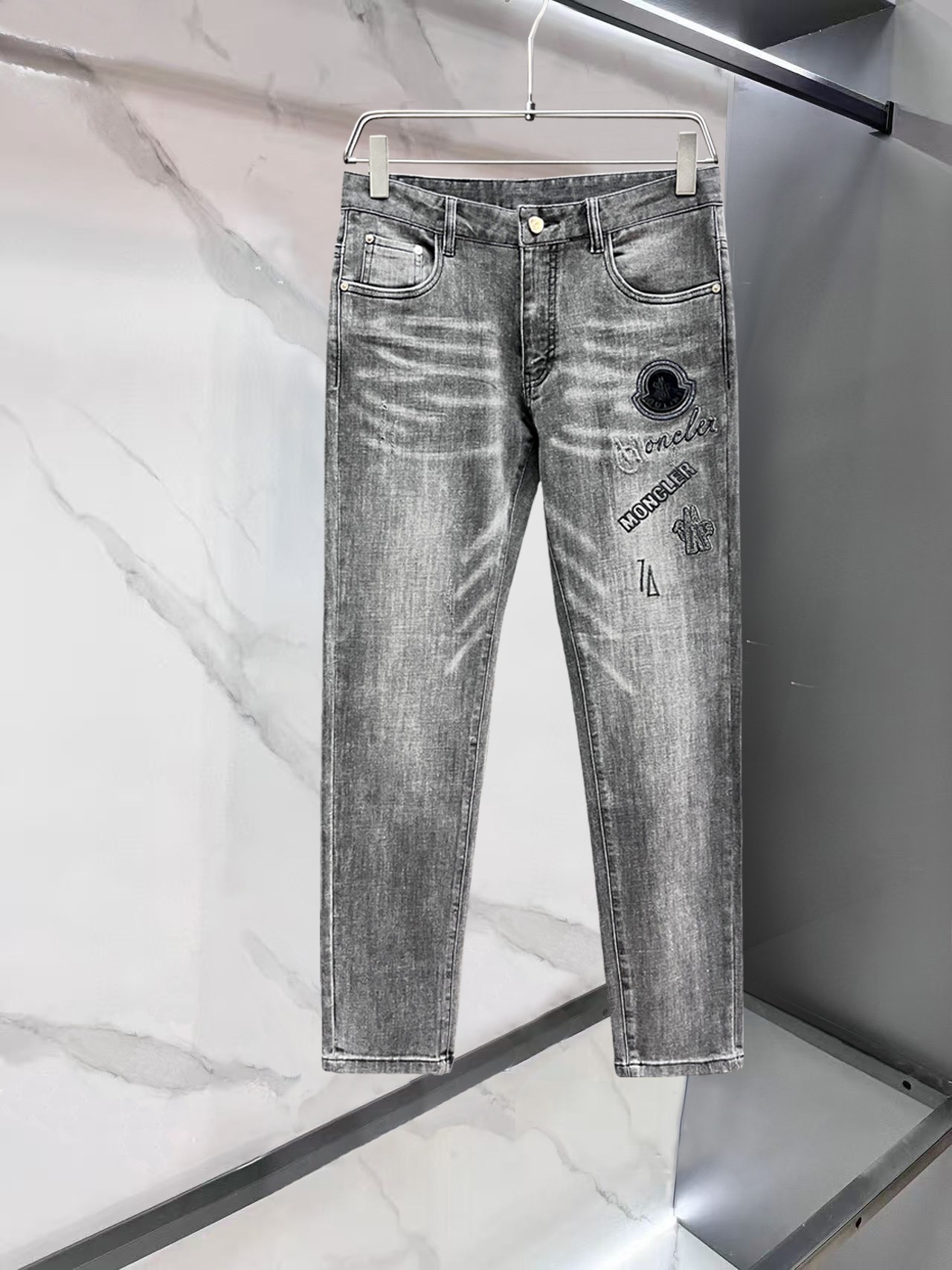 蒙口🔥高端定制、2025早秋最新款牛仔裤 柜台同步发售 原版定制 客供五金辅料 原单品质 进口固色牛仔弹