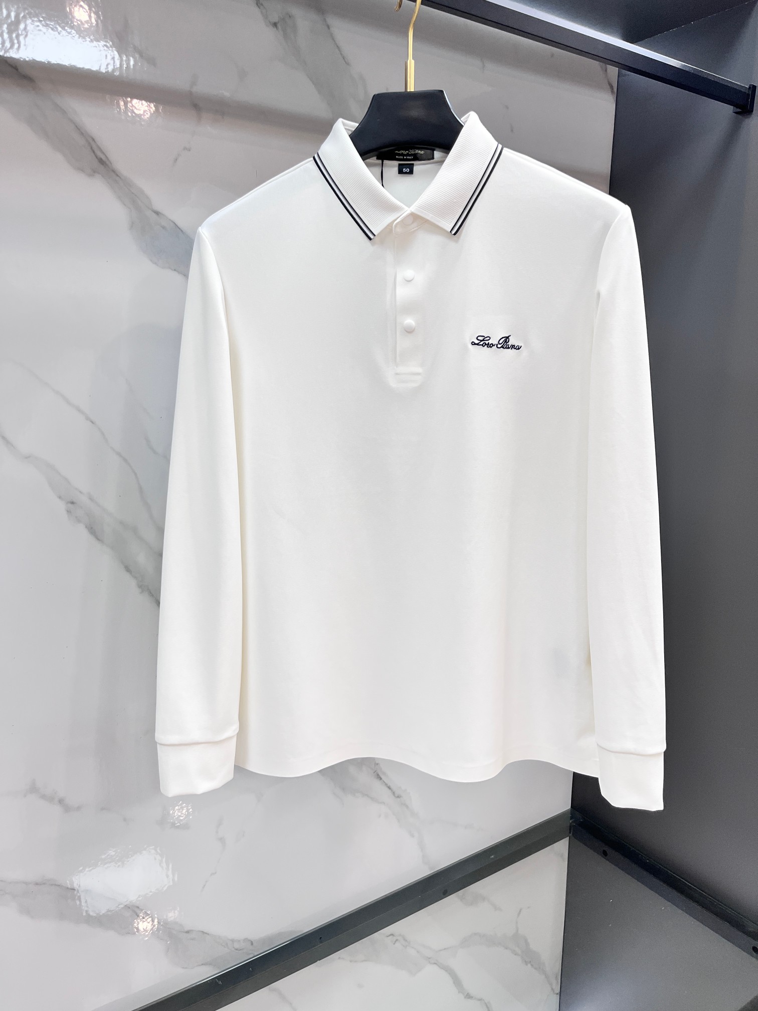 lP🆕 专柜新品秋款长袖Polo，高端定制高版本时尚百搭爆款▲A原版进口珠地棉，胸前logo图案设计 手