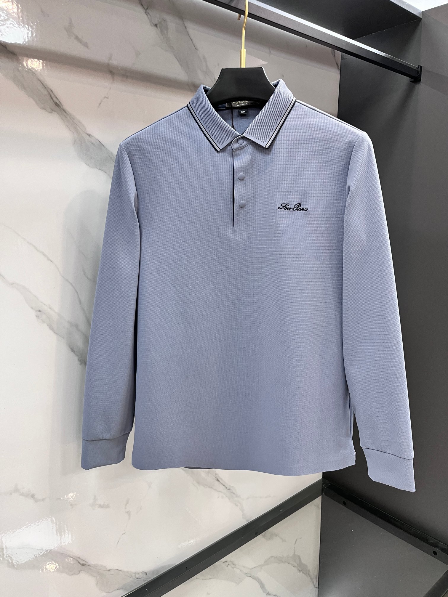 lP🆕 专柜新品秋款长袖Polo，高端定制高版本时尚百搭爆款▲A原版进口珠地棉，胸前logo图案设计 手