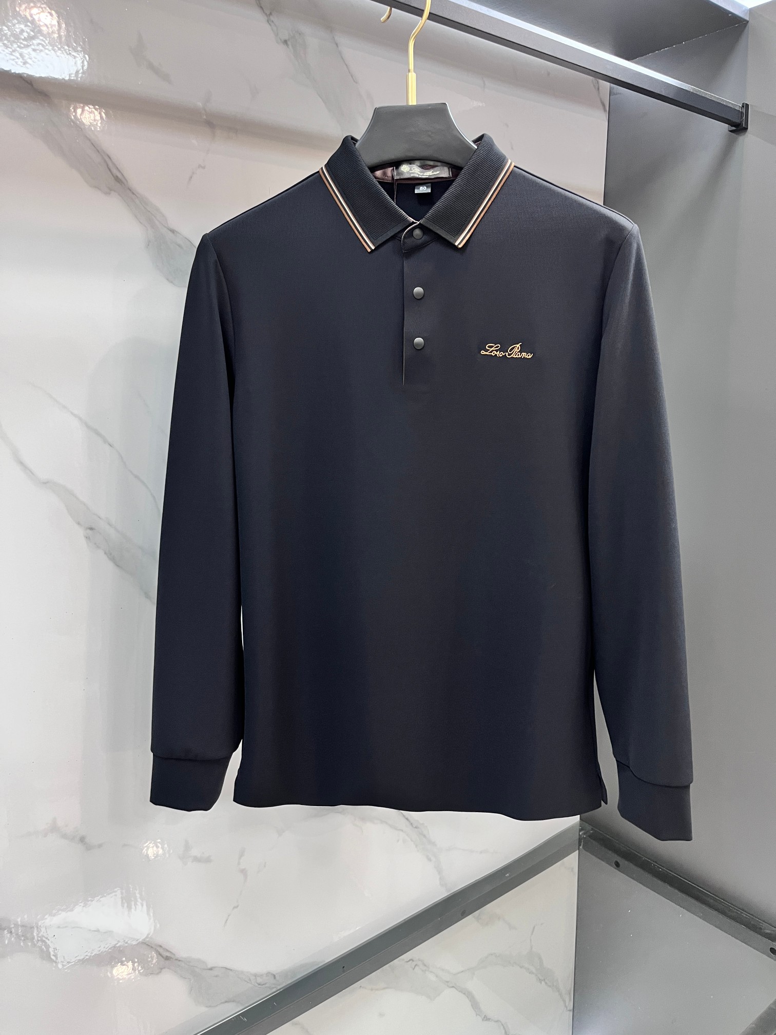 lP🆕 专柜新品秋款长袖Polo，高端定制高版本时尚百搭爆款▲A原版进口珠地棉，胸前logo图案设计 手