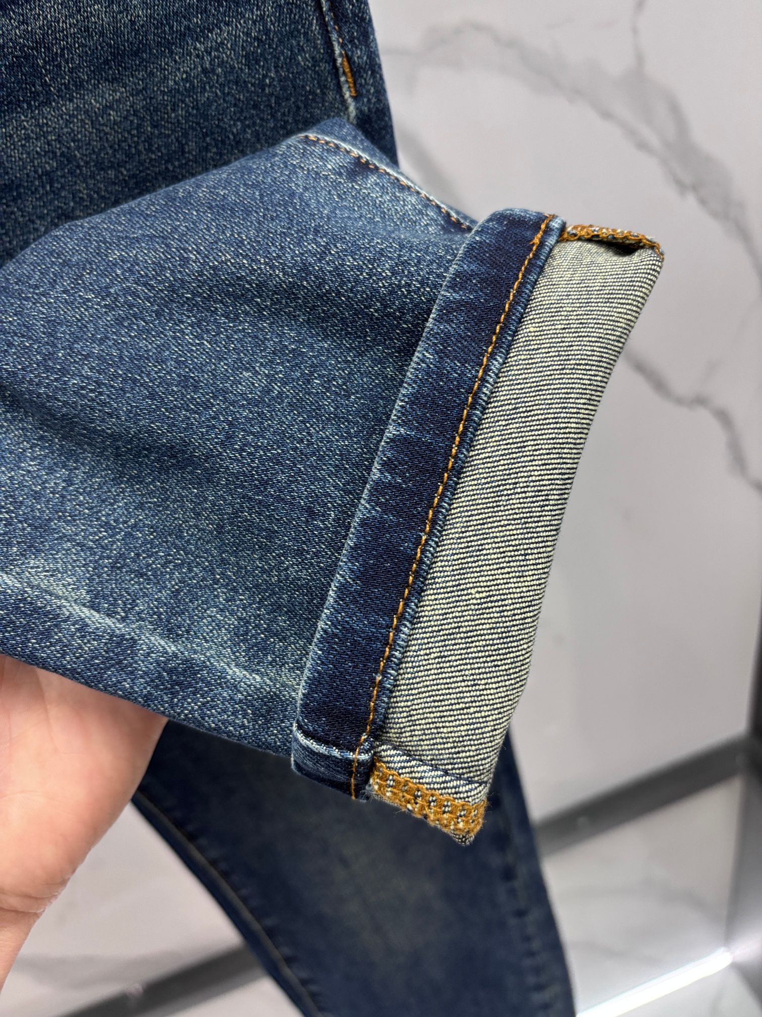 Lv 🔥高端定制、2025早秋最新款牛仔裤 柜台同步发售 原版定制 客供五金辅料 原单品质 进口固色牛仔