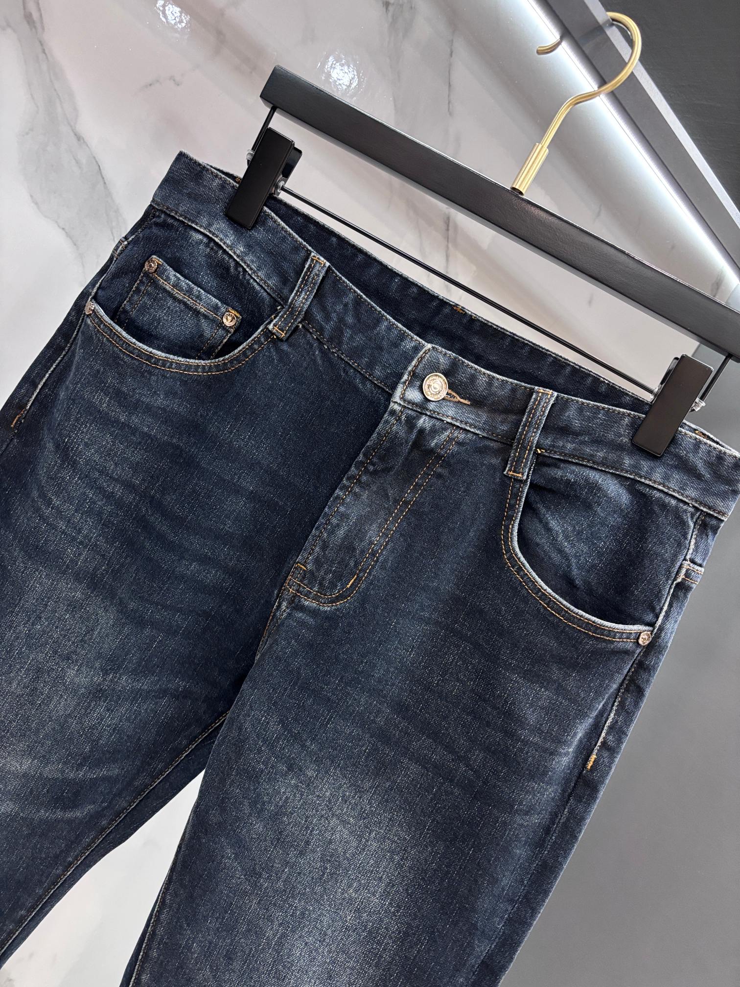 蒙口 🔥高端定制、2025早秋最新款牛仔裤 柜台同步发售 原版定制 客供五金辅料 原单品质 进口固色牛仔