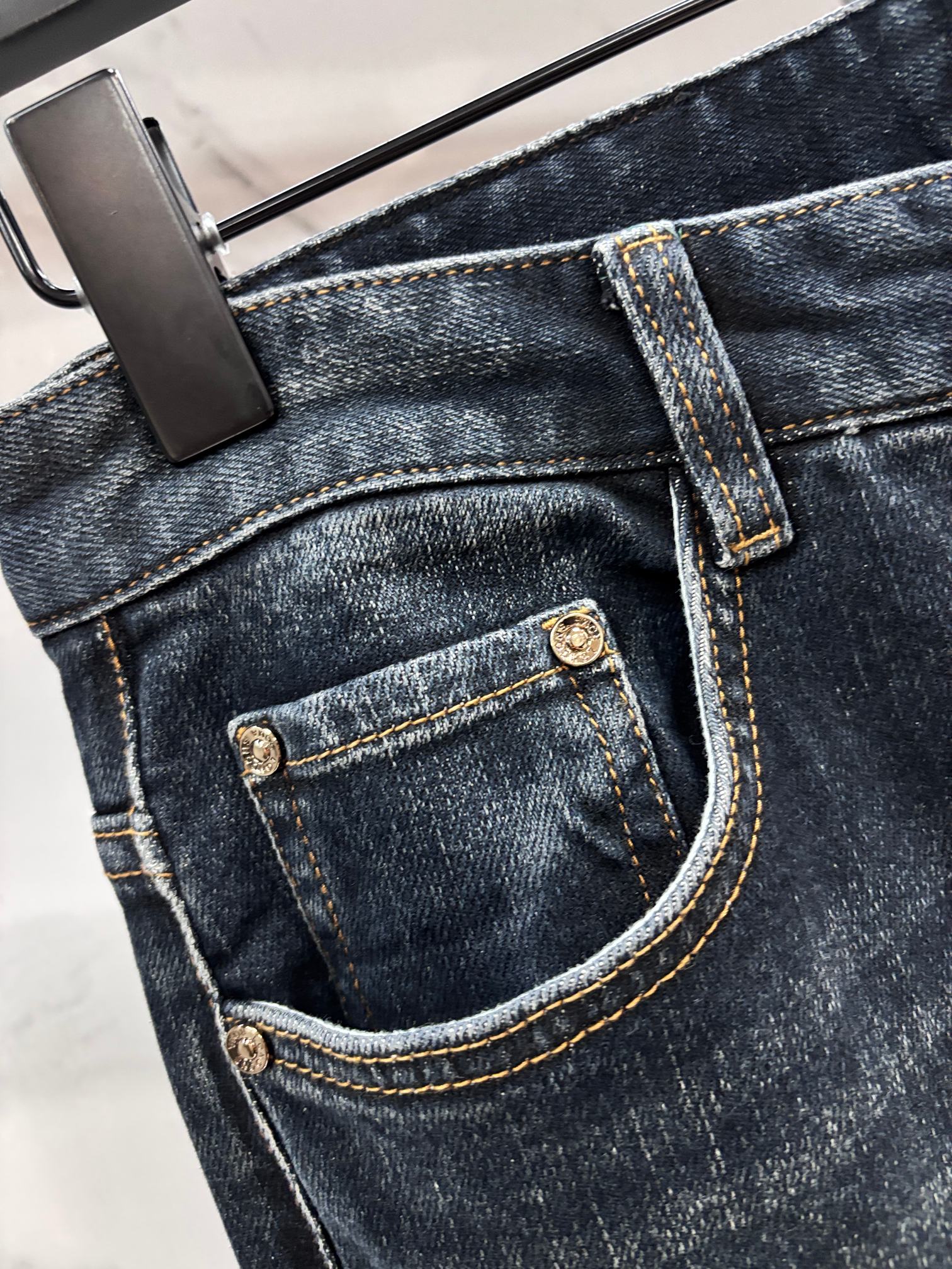 杰尼亚 🔥高端定制、2025早秋最新款牛仔裤 柜台同步发售 原版定制 客供五金辅料 原单品质 进口固色牛