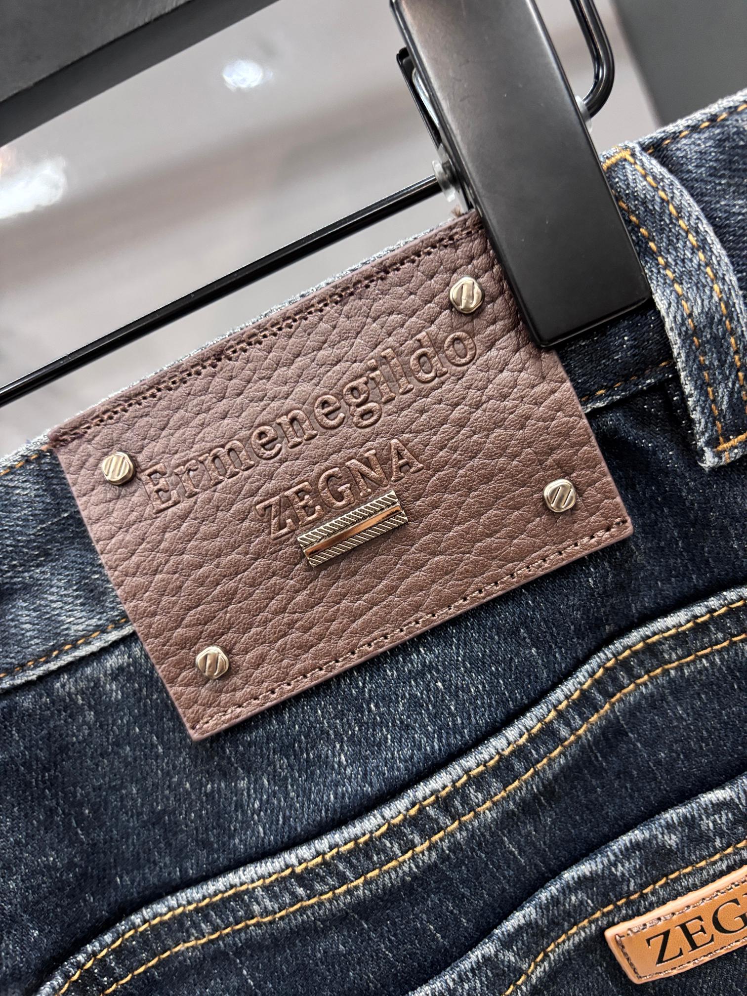 杰尼亚 🔥高端定制、2025早秋最新款牛仔裤 柜台同步发售 原版定制 客供五金辅料 原单品质 进口固色牛