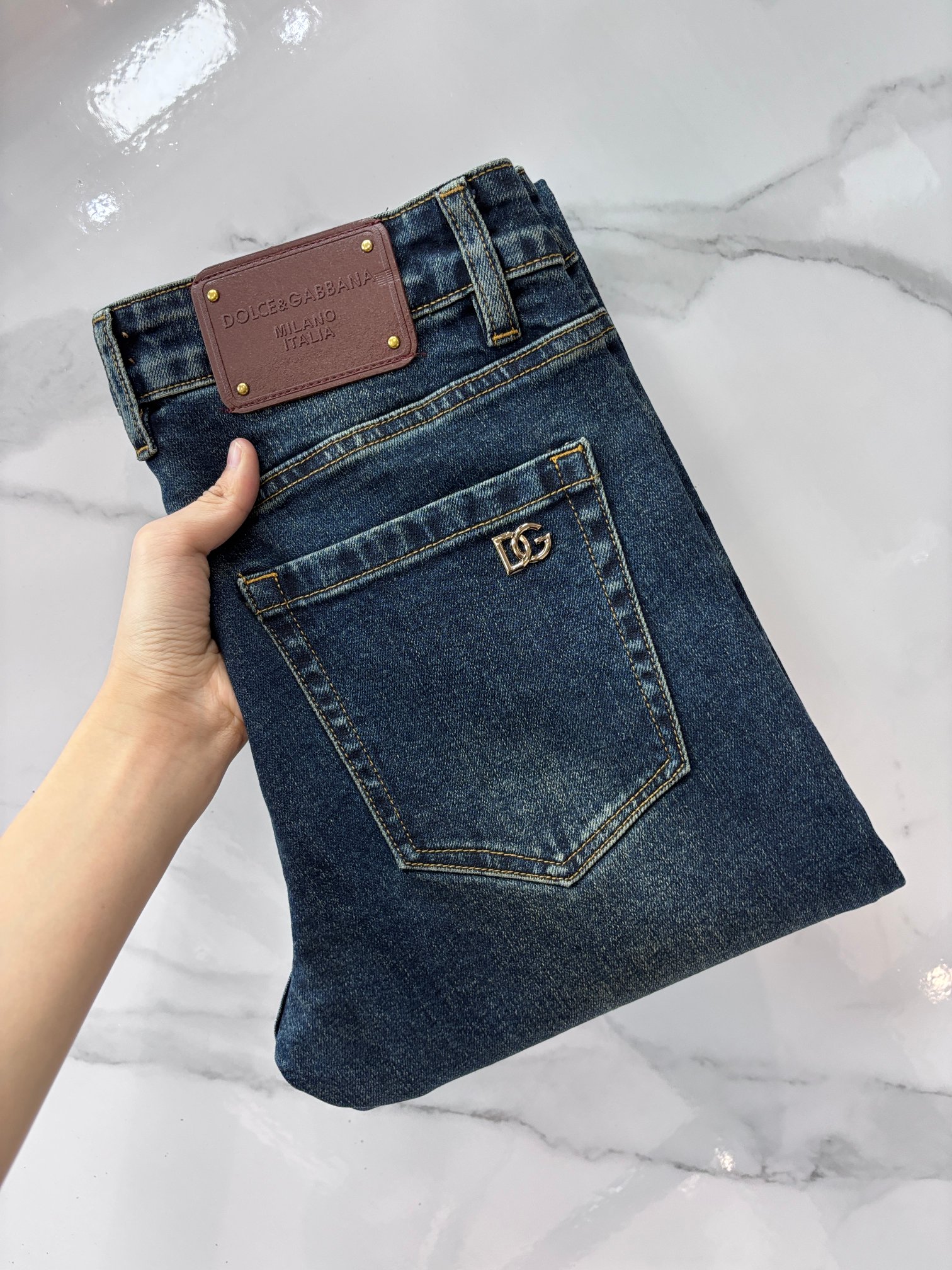 DG 🔥高端定制、2025早秋最新款牛仔裤 柜台同步发售 原版定制 客供五金辅料 原单品质 进口固色牛仔
