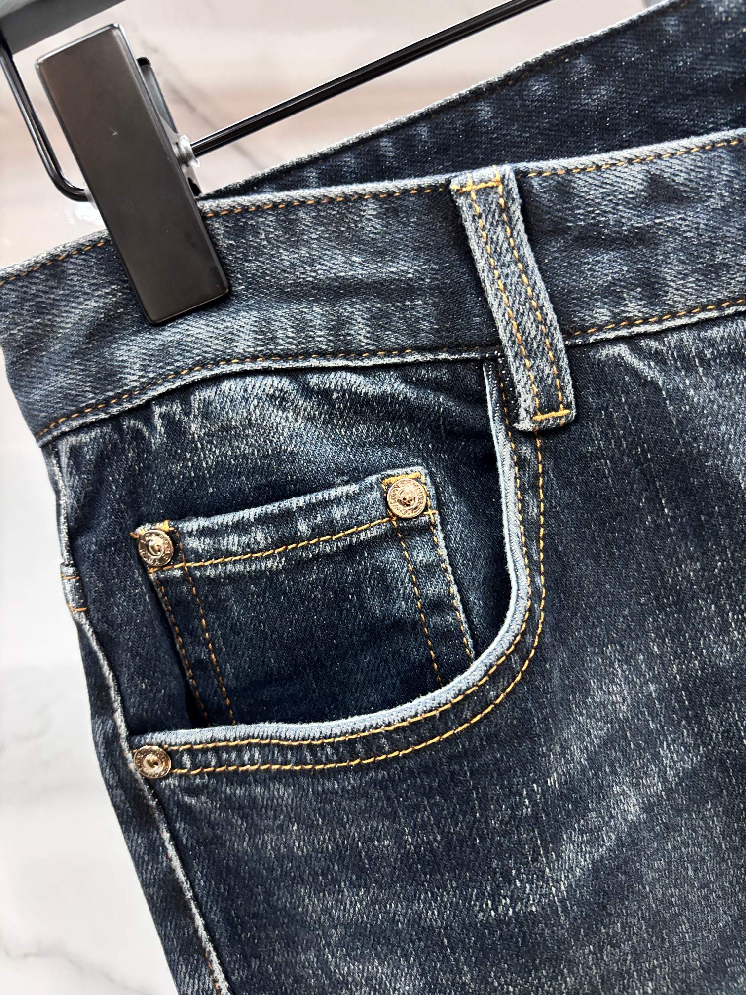 巴宝莉 🔥高端定制、2025早秋最新款牛仔裤 柜台同步发售 原版定制 客供五金辅料 原单品质 进口固色牛