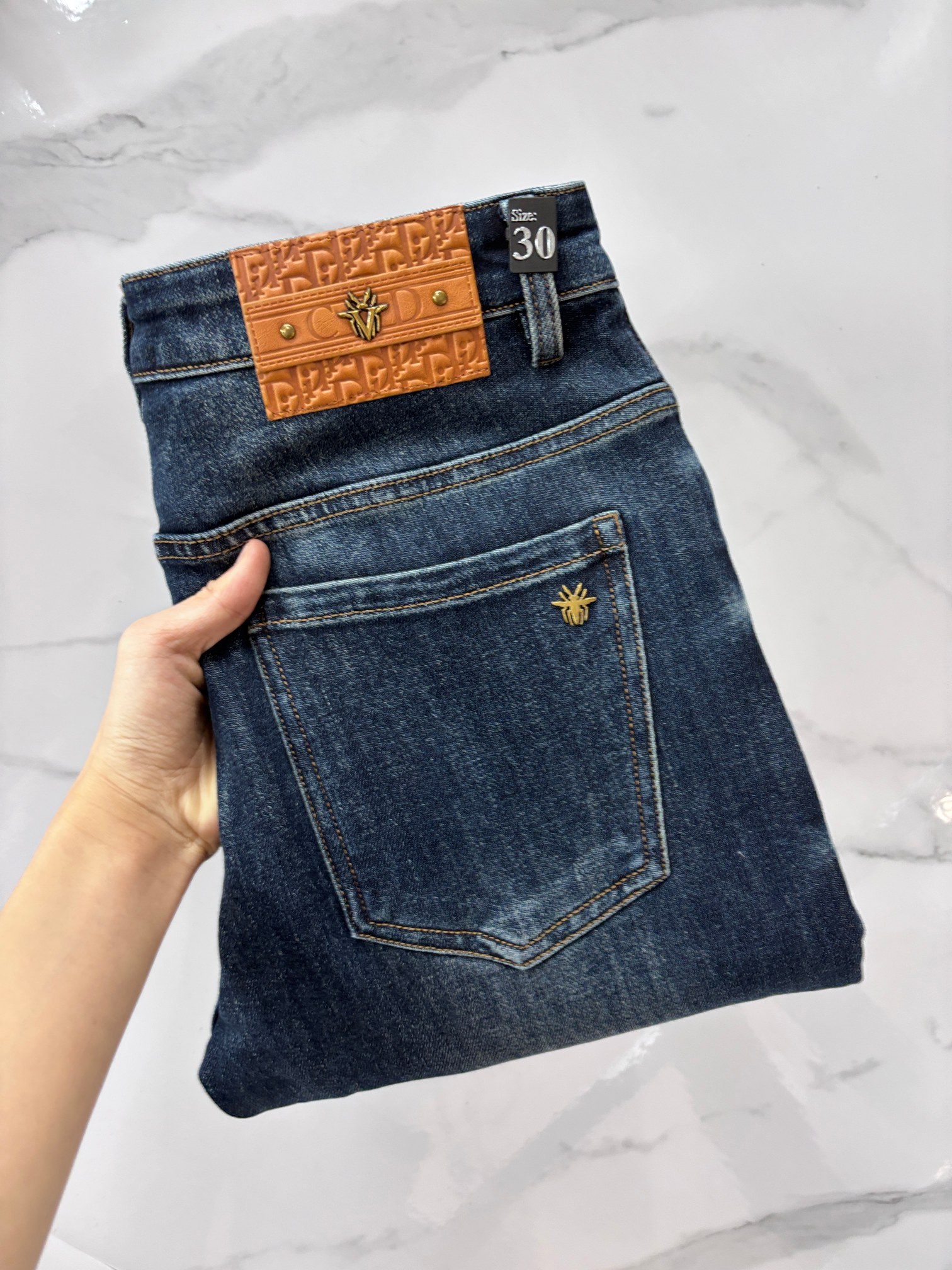 迪奥 🔥高端定制、2025早秋最新款牛仔裤 柜台同步发售 原版定制 客供五金辅料 原单品质 进口固色牛仔