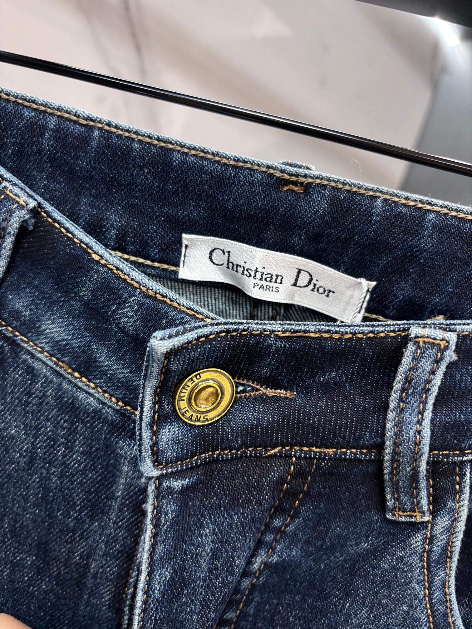迪奥 🔥高端定制、2025早秋最新款牛仔裤 柜台同步发售 原版定制 客供五金辅料 原单品质 进口固色牛仔