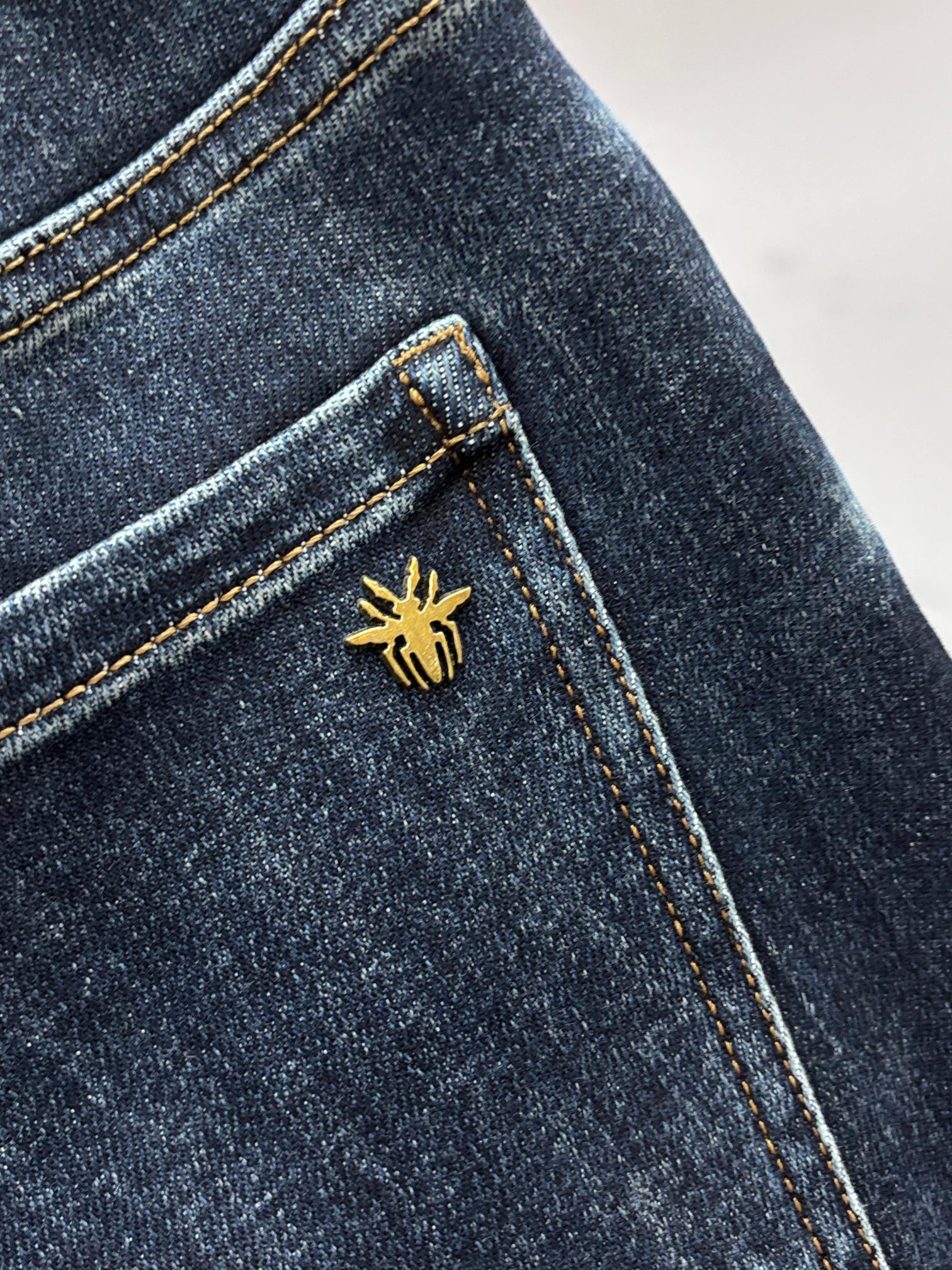 迪奥 🔥高端定制、2025早秋最新款牛仔裤 柜台同步发售 原版定制 客供五金辅料 原单品质 进口固色牛仔