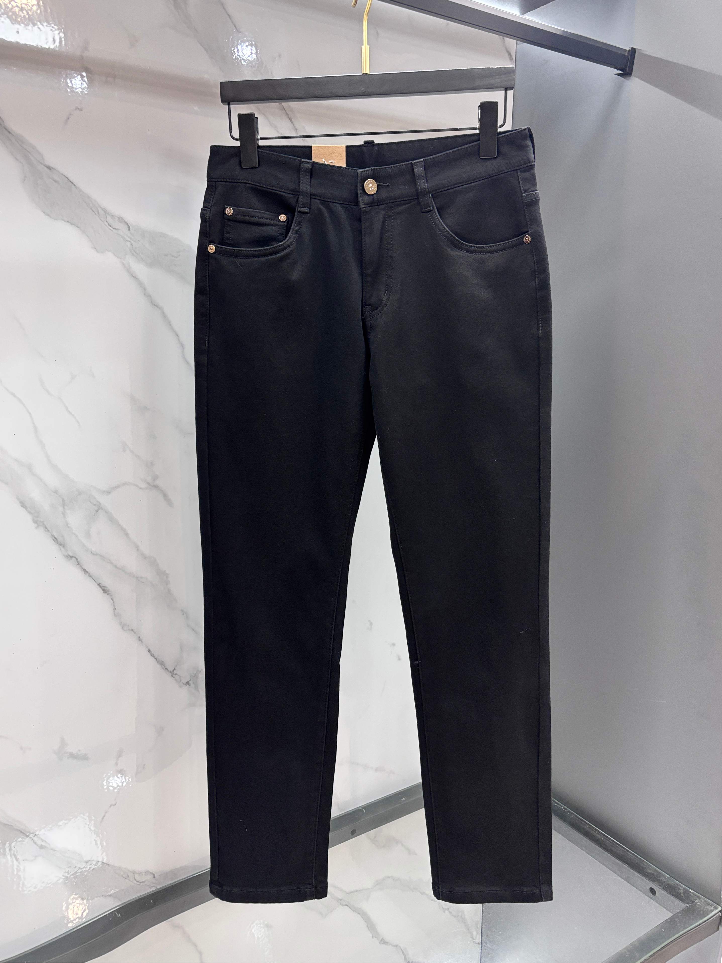 范思哲 🔥高端定制、2025早秋最新款牛仔裤 柜台同步发售 原版定制 客供五金辅料 原单品质 进口固色牛