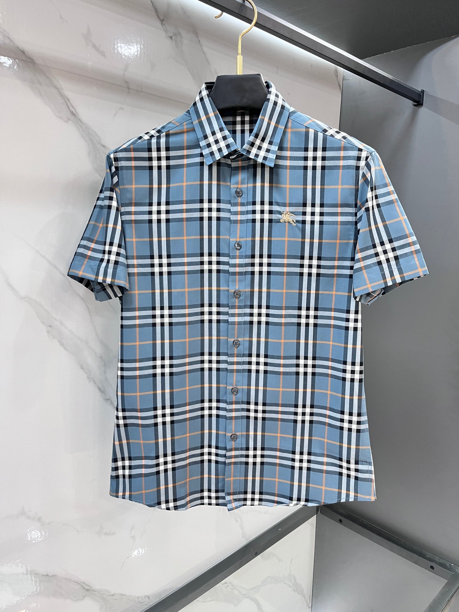 巴宝莉 官网1:1原单品质25ss新款秋冬格子对位衬衫原版3,200购入开发，面料采用100%锦纶定织格