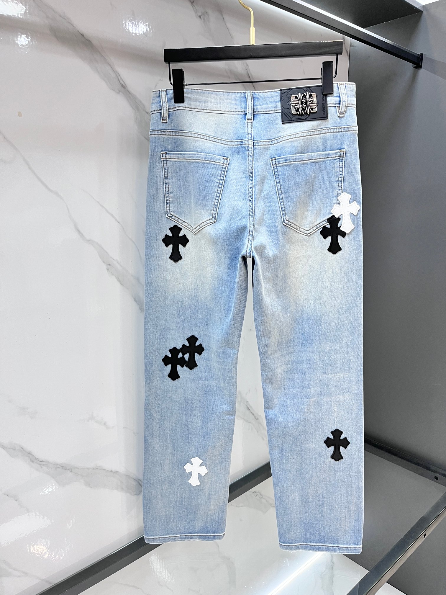 克罗心 🔥高端定制、2026早秋最新款牛仔裤 柜台同步发售 原版定制 客供五金辅料 原单品质 进口固色牛