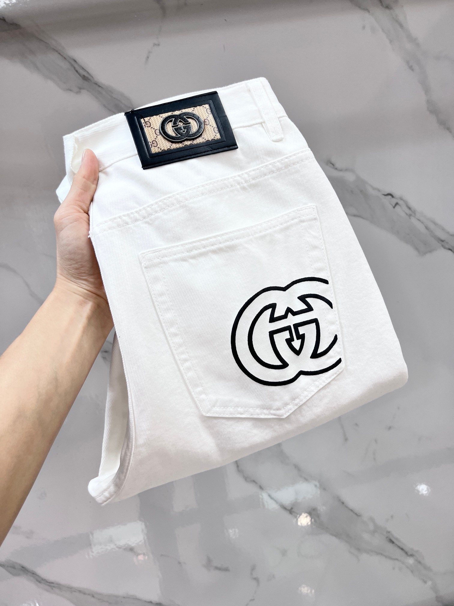 Gucci 🔥高端定制、2026早秋最新款牛仔裤 柜台同步发售 原版定制 客供五金辅料 原单品质 进口固