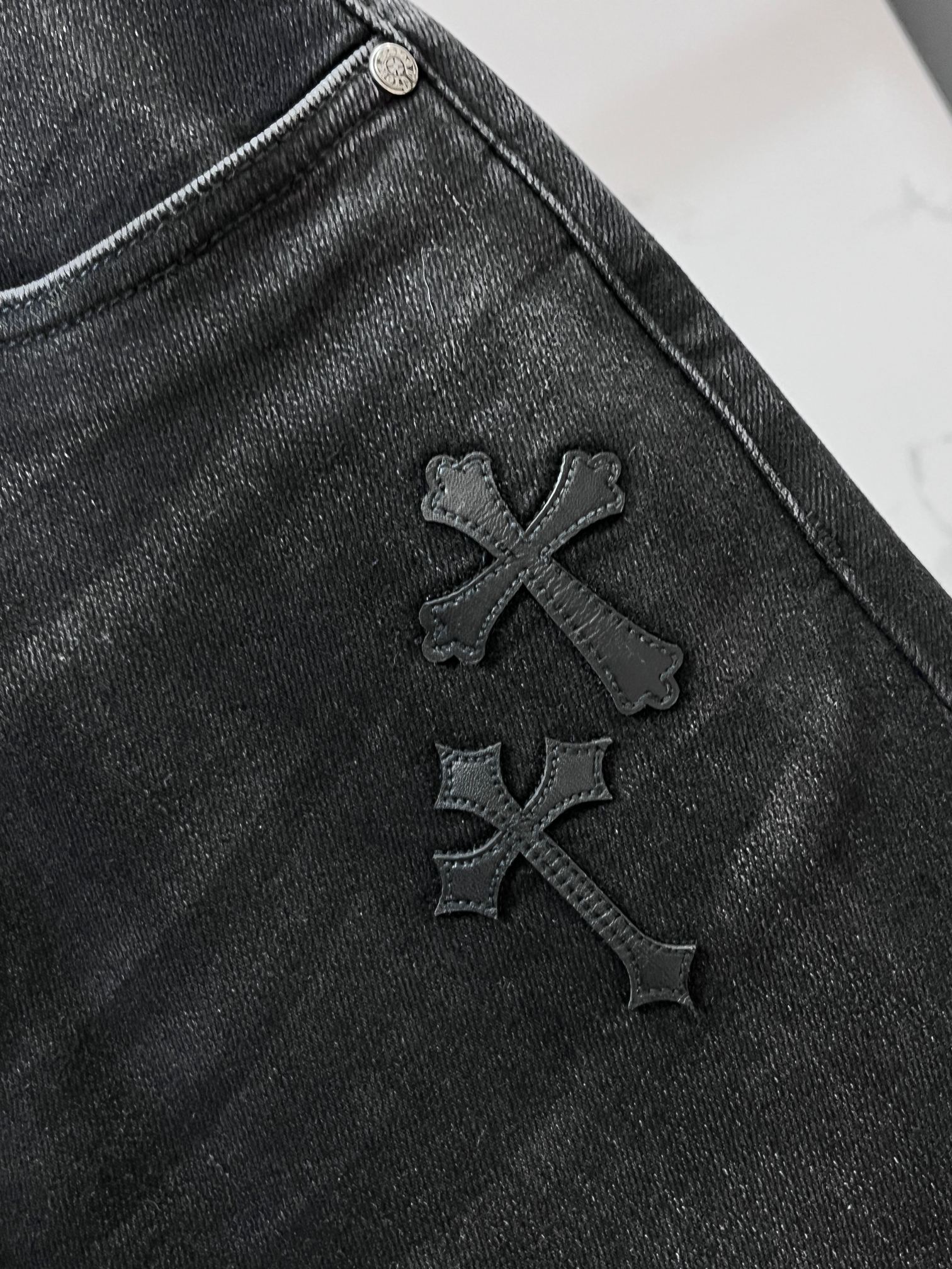 克罗心 🔥高端定制、2026早秋最新款牛仔裤 柜台同步发售 原版定制 客供五金辅料 原单品质 进口固色牛