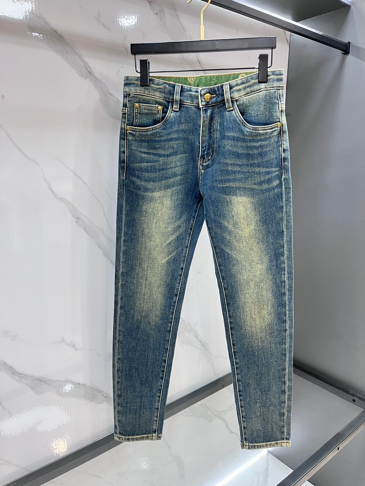 Gucci 🔥高端定制、2026早秋最新款牛仔裤 柜台同步发售 原版定制 客供五金辅料 原单品质 进口固