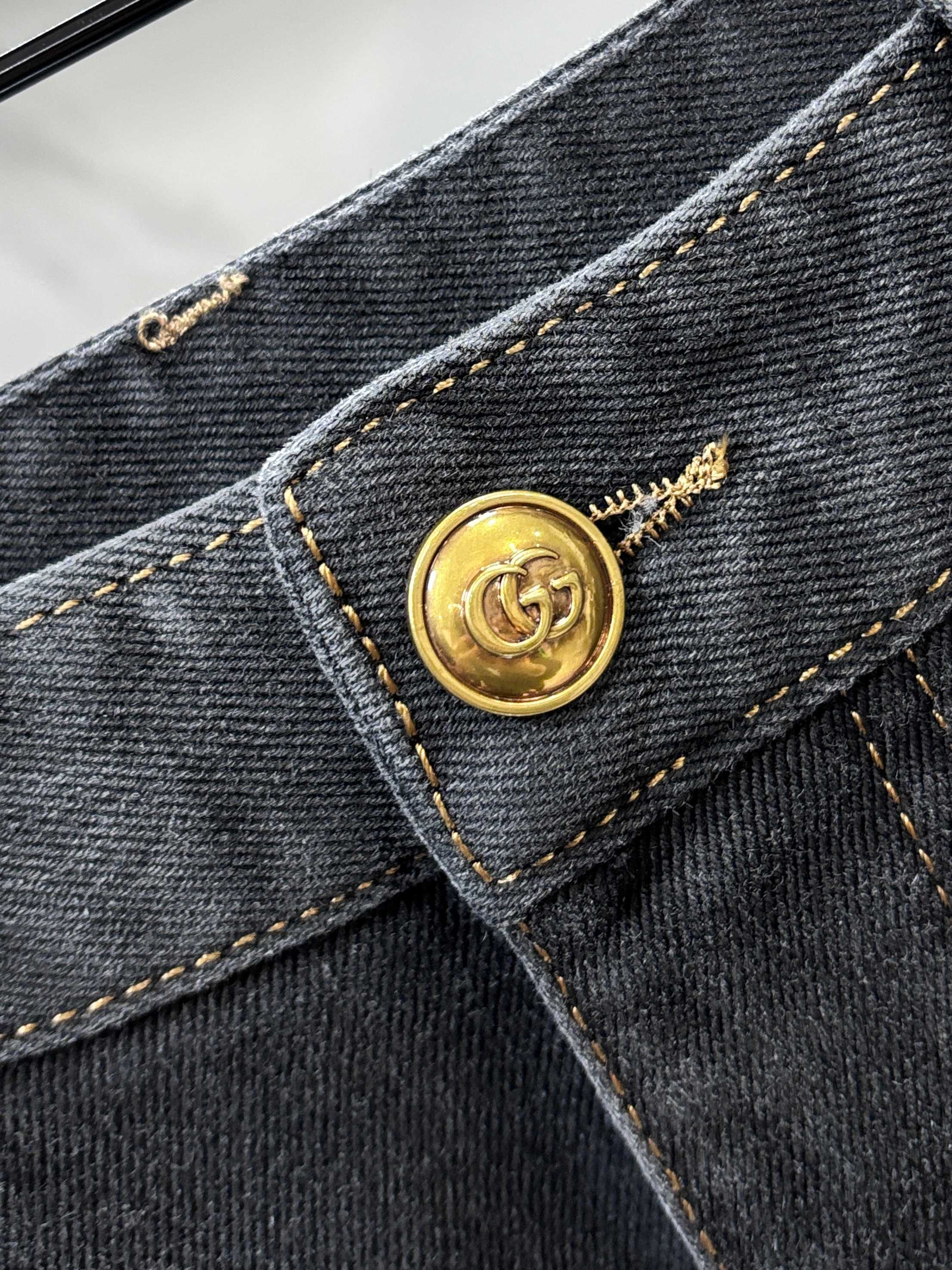 Gucci 🔥高端定制、2026早秋最新款牛仔裤 柜台同步发售 原版定制 客供五金辅料 原单品质 进口固