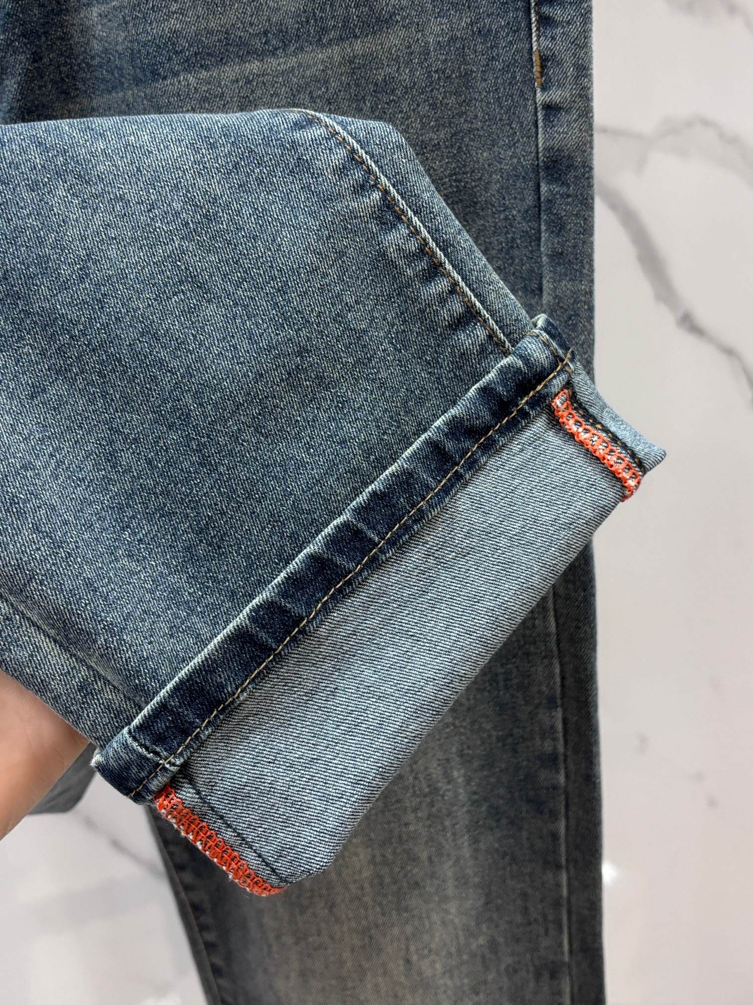 Lv 🔥高端定制、2026早秋最新款牛仔裤 柜台同步发售 原版定制 客供五金辅料 原单品质 进口固色牛仔
