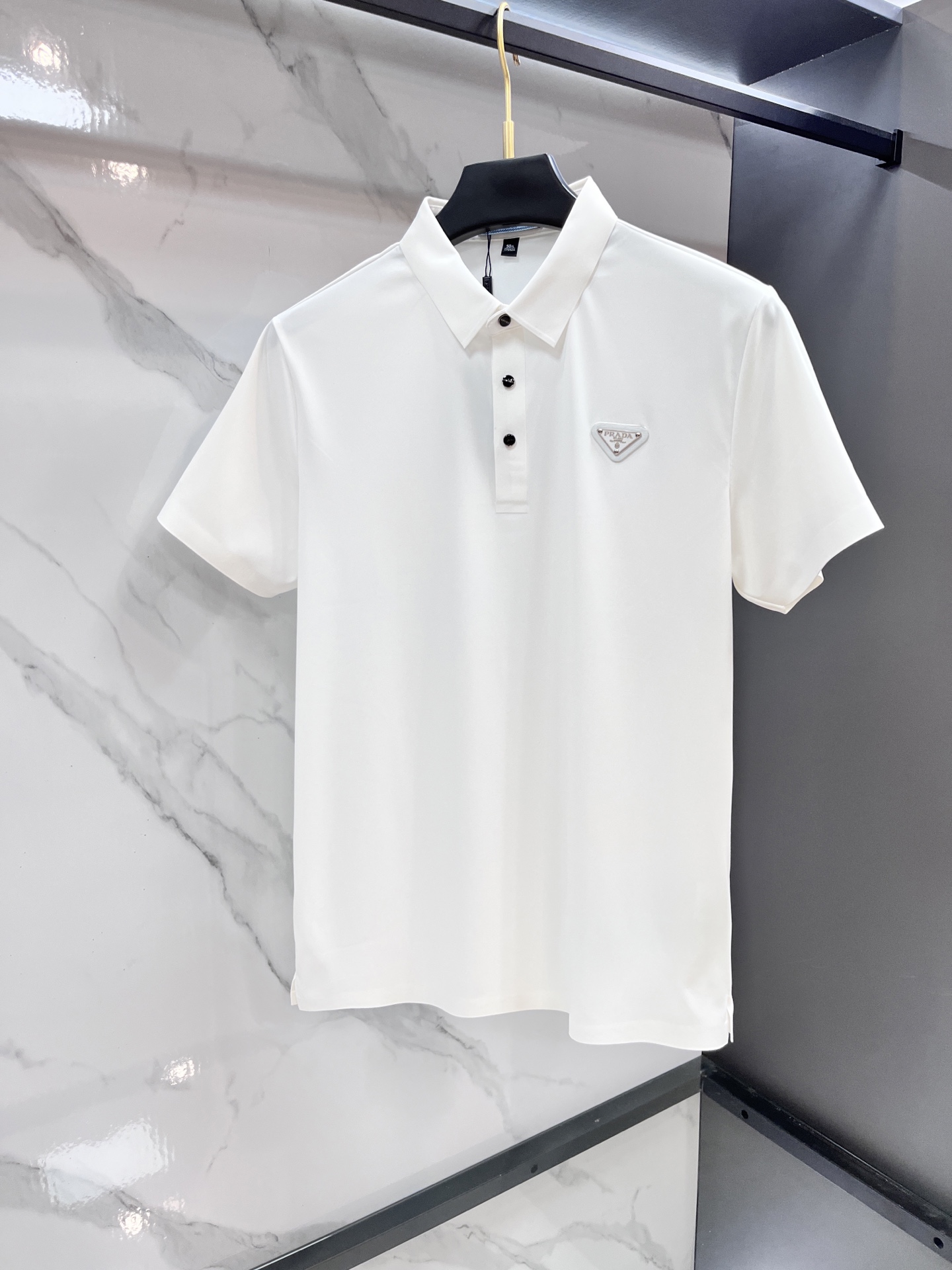 普拉达 2026ss夏季新品，男士免烫抗速干商务短袖POLO衫，贸易公司渠道稀出，领先GW发售！驴家夏季