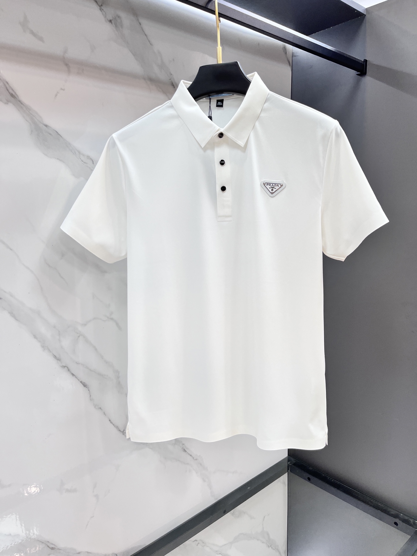 普拉达 2026ss夏季新品，男士免烫抗速干商务短袖POLO衫，贸易公司渠道稀出，领先GW发售！驴家夏季