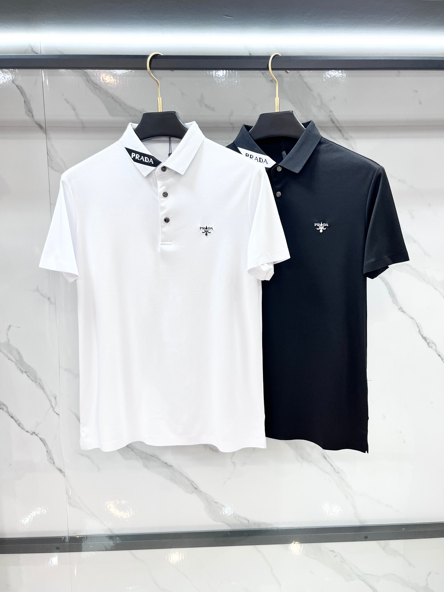 普拉达 2026ss夏季新品，男士免烫抗速干商务短袖POLO衫，贸易公司渠道稀出，领先GW发售！驴家夏季
