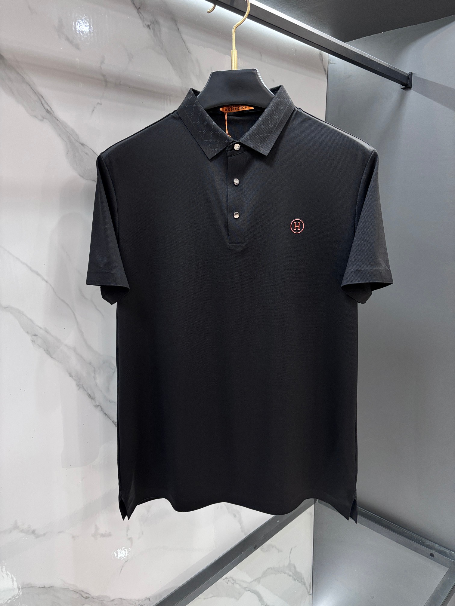 爱马仕 2026ss夏季新品，男士免烫抗速干商务短袖POLO衫，贸易公司渠道稀出，领先GW发售！夏季秀款