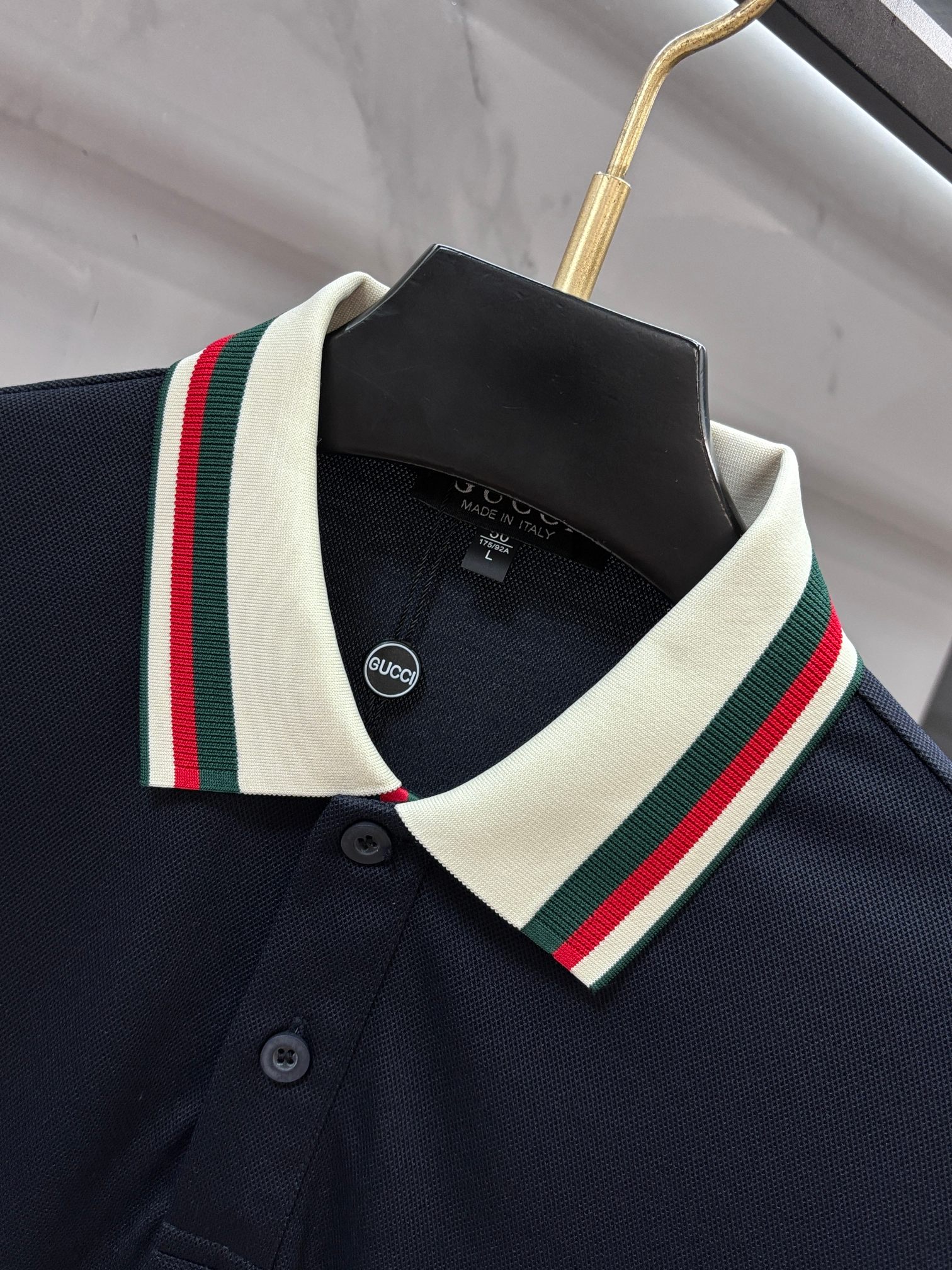 Gucci 2026ss夏季专柜新款男士翻领Polo衫！高端男装的天花板级别的商务男款！简约时尚大气不失