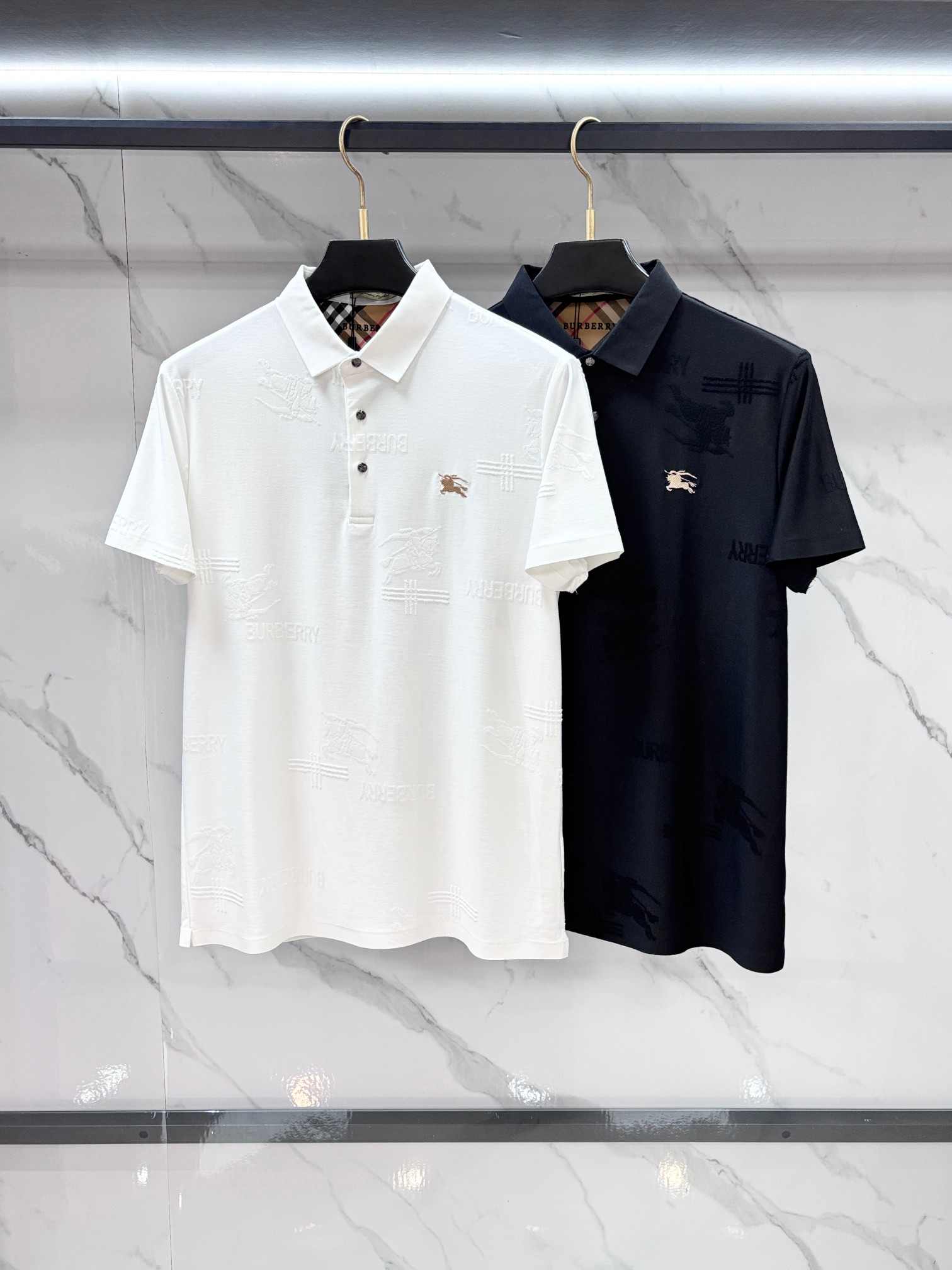 巴宝莉 2026ss夏季新品，男士免烫抗速干商务短袖POLO衫，贸易公司渠道稀出，领先GW发售！夏季秀款