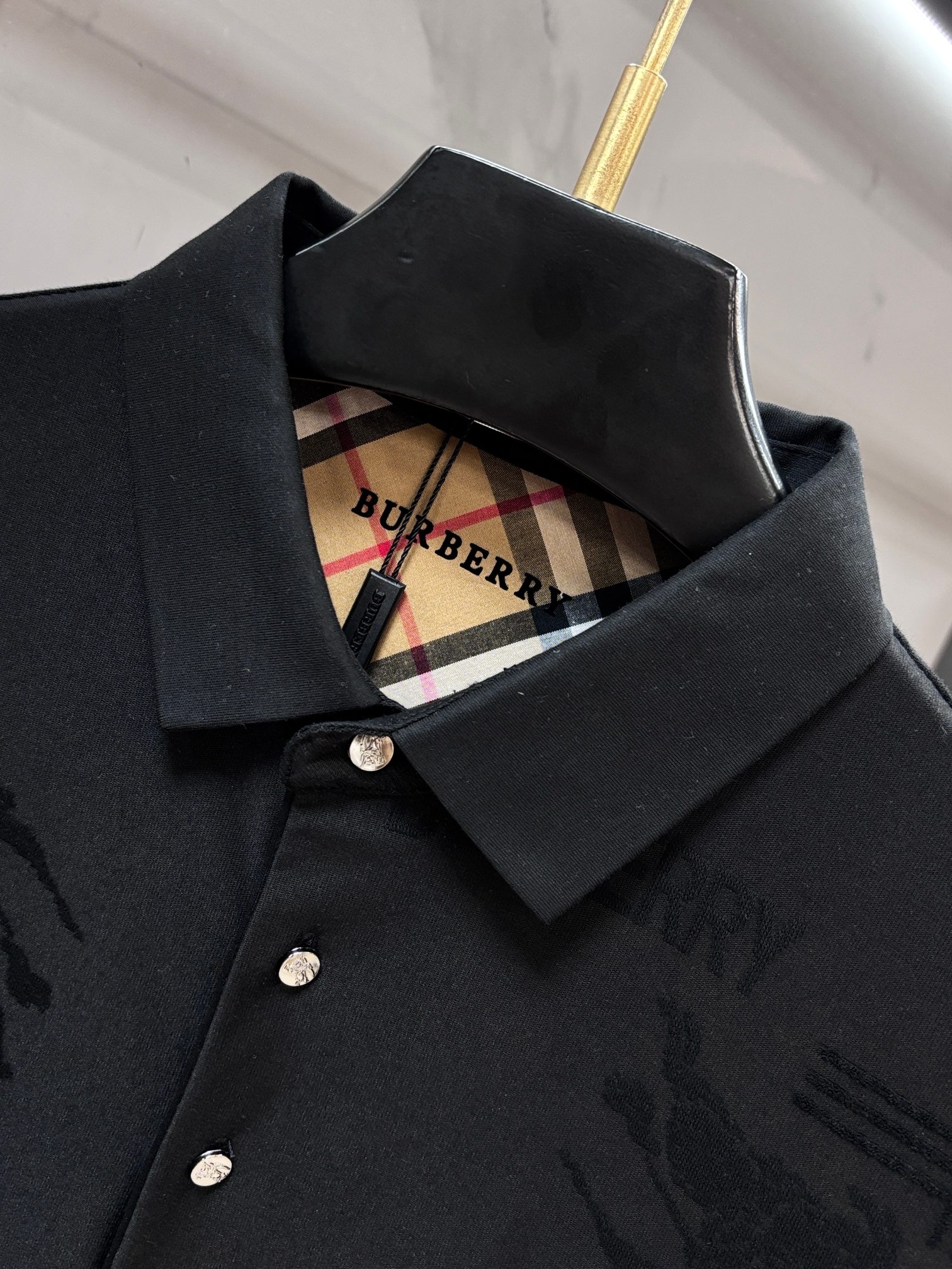 巴宝莉 2026ss夏季新品，男士免烫抗速干商务短袖POLO衫，贸易公司渠道稀出，领先GW发售！夏季秀款