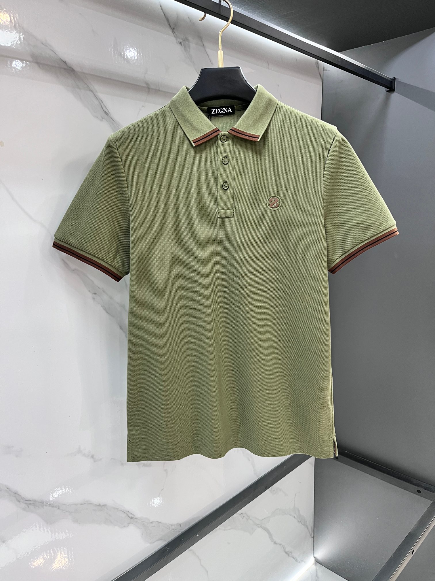 杰尼亚 2026ss夏季专柜新款男士翻领Polo衫！高端男装的天花板级别的商务男款！简约时尚大气不失优雅