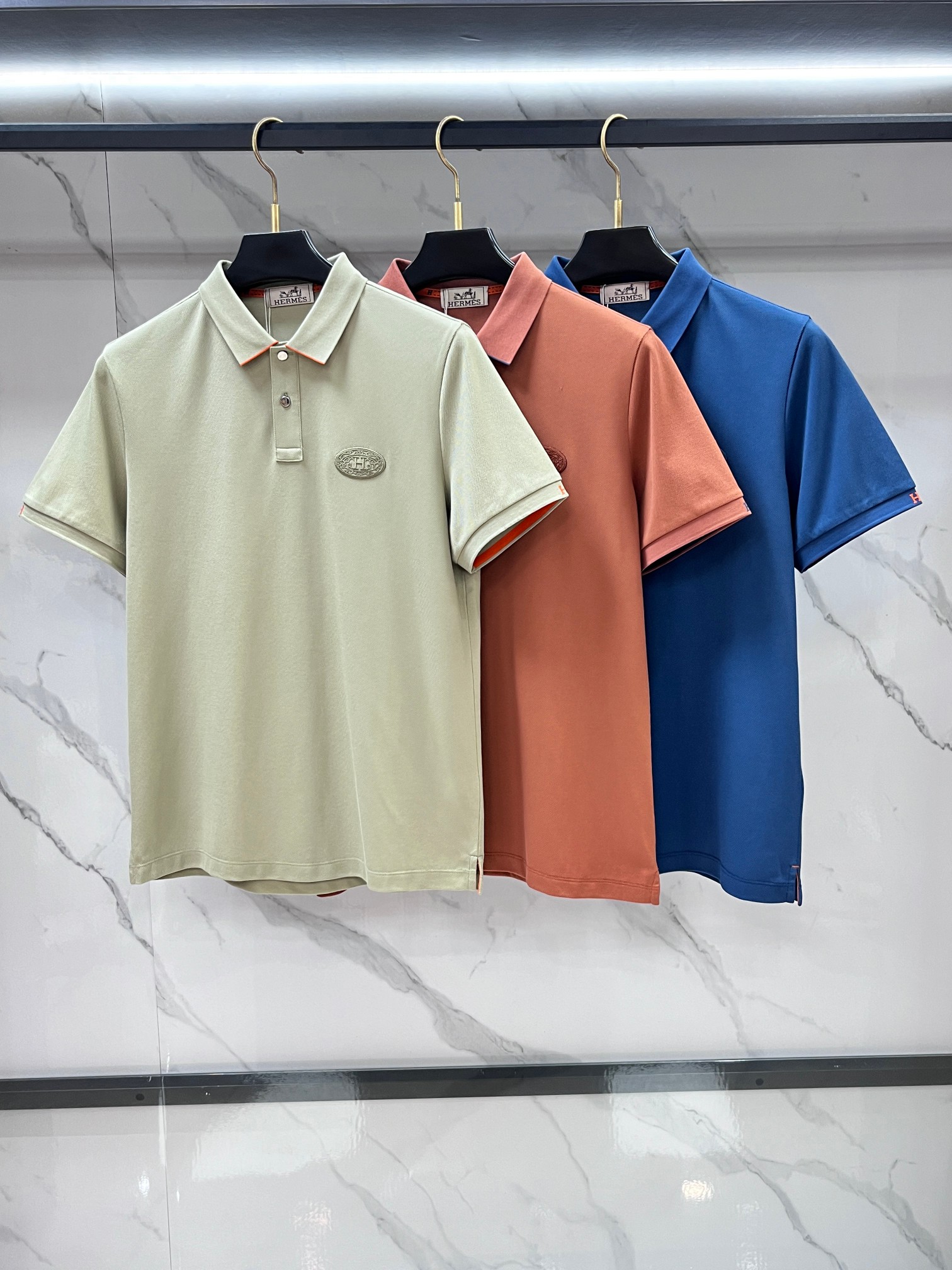 爱马仕 2026ss夏季专柜新款男士翻领Polo衫！高端男装的天花板级别的商务男款！简约时尚大气不失优雅
