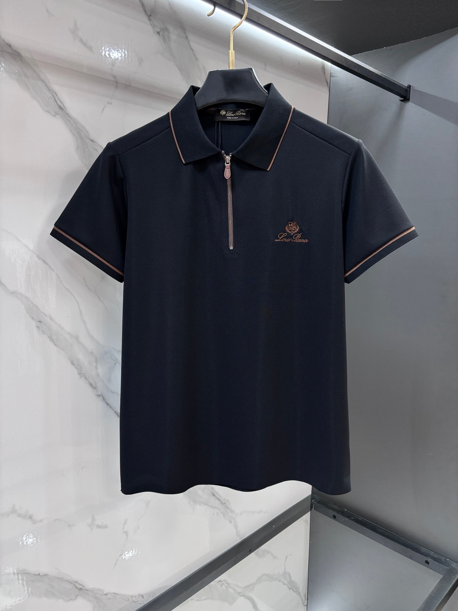 Loro Piana ss夏季新品，男士免烫抗速干商务短袖POLO衫，贸易公司渠道稀出，领先GW发售！驴