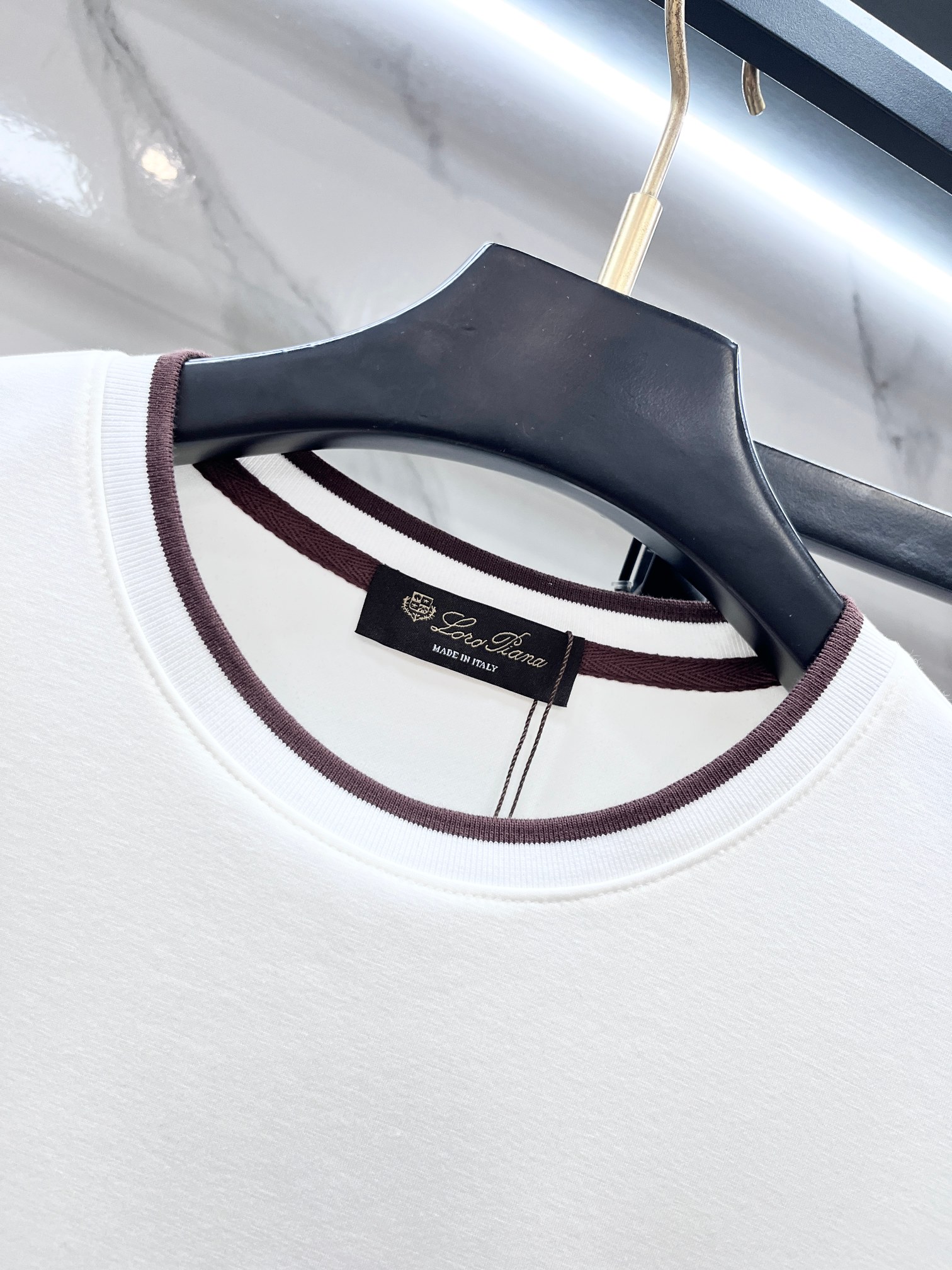 Loro Piana 春夏最新款，男女同款，经典设计短袖T恤短裤套装，微扩版型，定制空气层面料，手感柔软