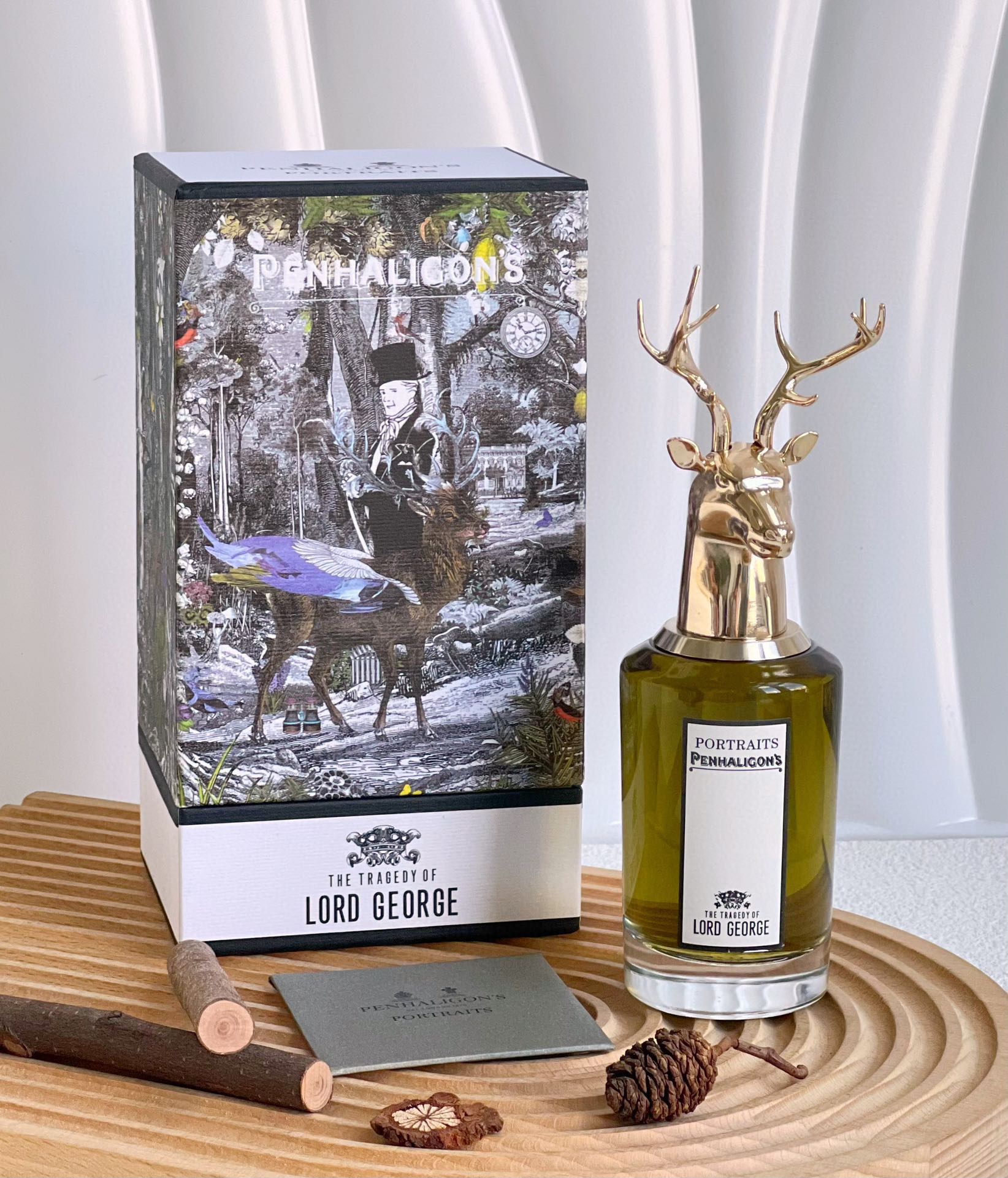 NO:810942,Penhaligon's The Tragedy of Lord George (Deer) 75ml Attribute Men's Fragrance Fragrance Oriental Fragrance Ingredients Cognac Woody Tonka Bean Amber, Perfume19860909Penhaligon's 潘海利根 乔治勋爵的悲剧（鹿）75ml 属性男香 香调东方调 气味成分干邑白兰地 木质香 零陵香豆 琥珀,香水,accessory