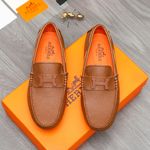 Cheap High Quality Replica
 Hermes Shoes Moccasin Cowhide Pig Skin