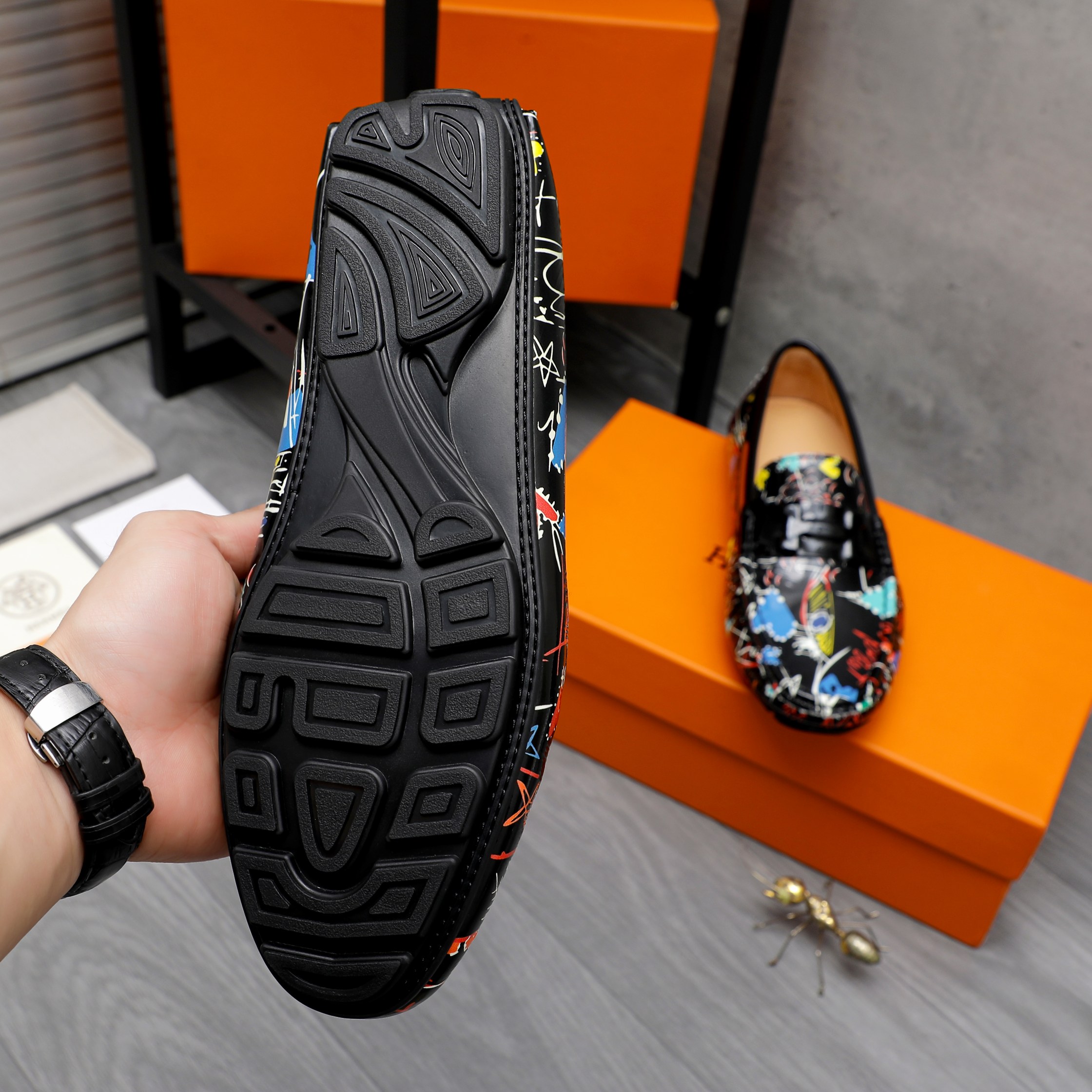 Hermes Men's Casual Loafers - Stylish Leather Slip-Ons, Sizes 38-44 8 a1741851619144 8601