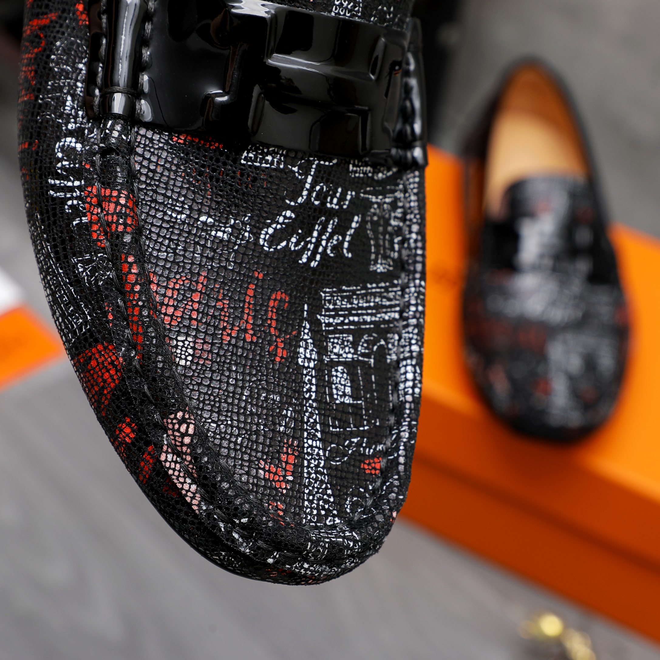 Hermes Men's Leather Loafers Slip-Ons, Size 38-44, Rubber Sole 10 a1741852325560 8085