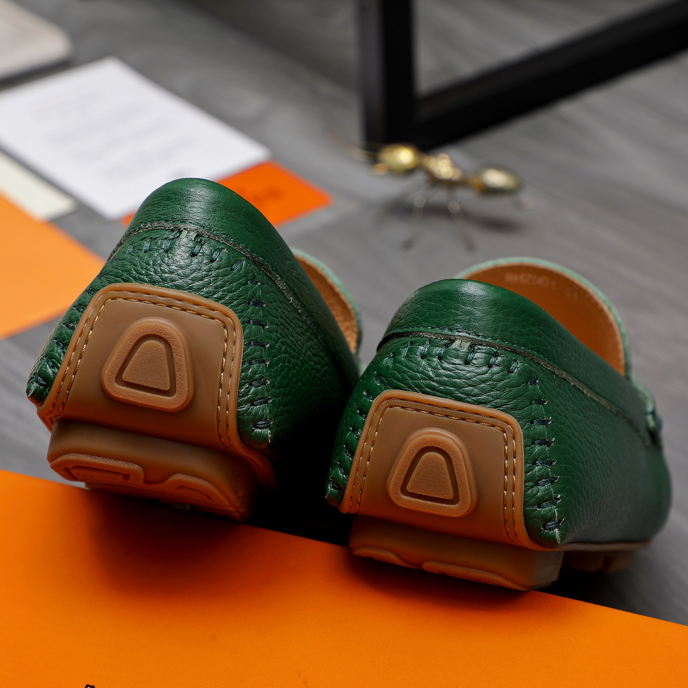 Hermès Leather Penny Loafers for Men, Slip-On Style, Size 38-44 11 a1741852977953 6127