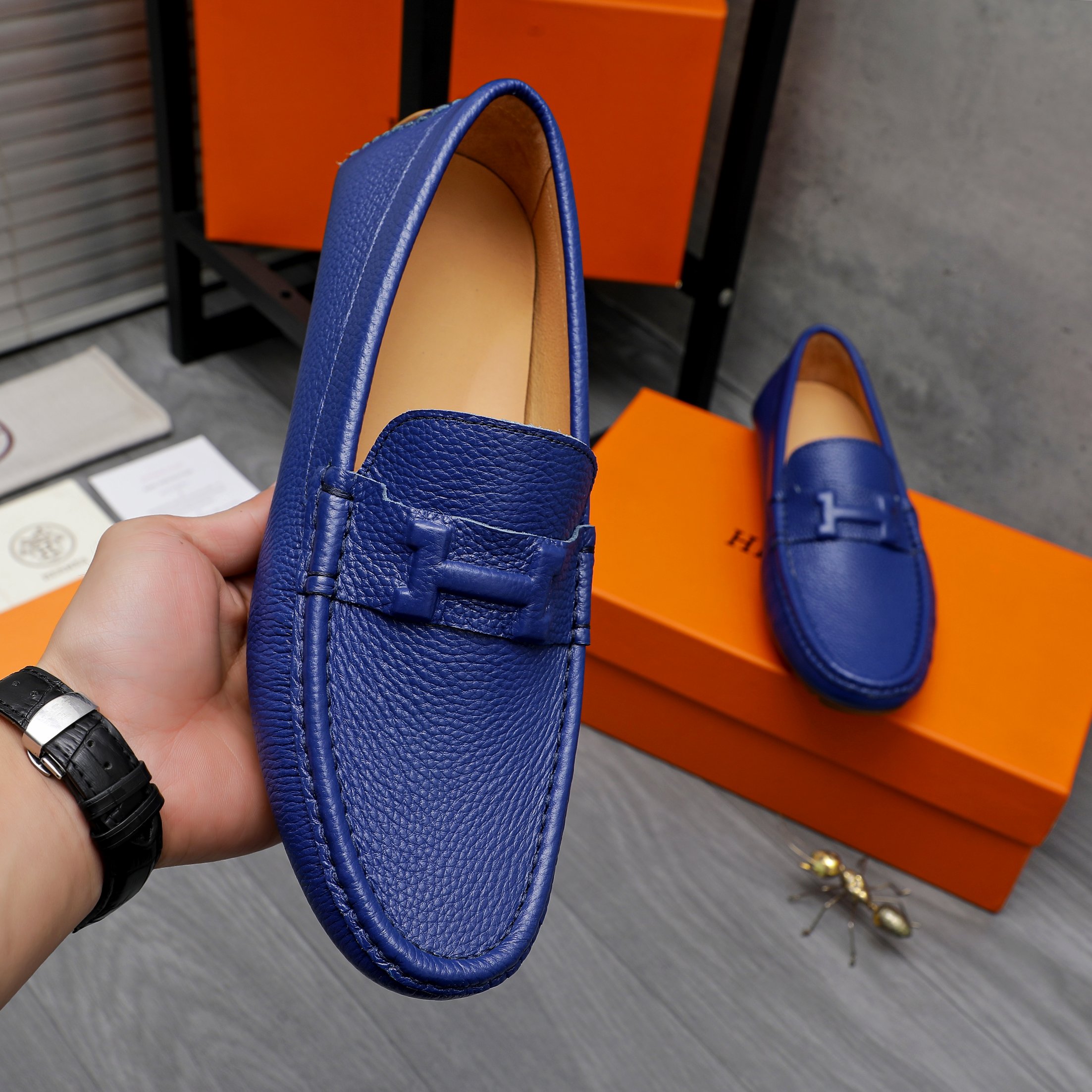 Hermes Leather Loafers Slip-on Casual Shoes - Sizes 38-44 6 a1741853148838 2614