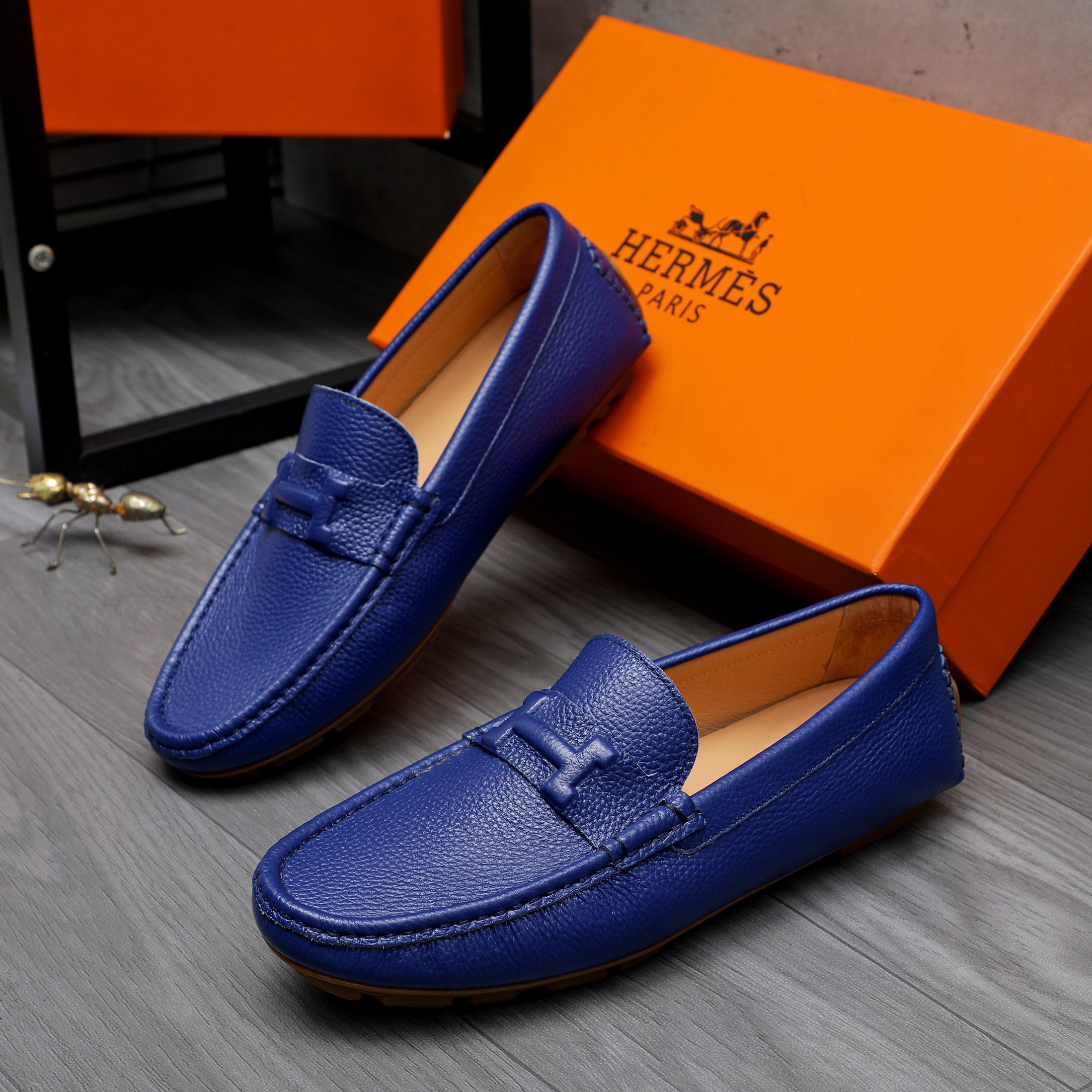 Hermes Leather Loafers Slip-on Casual Shoes - Sizes 38-44 4 a1741853148934 0886