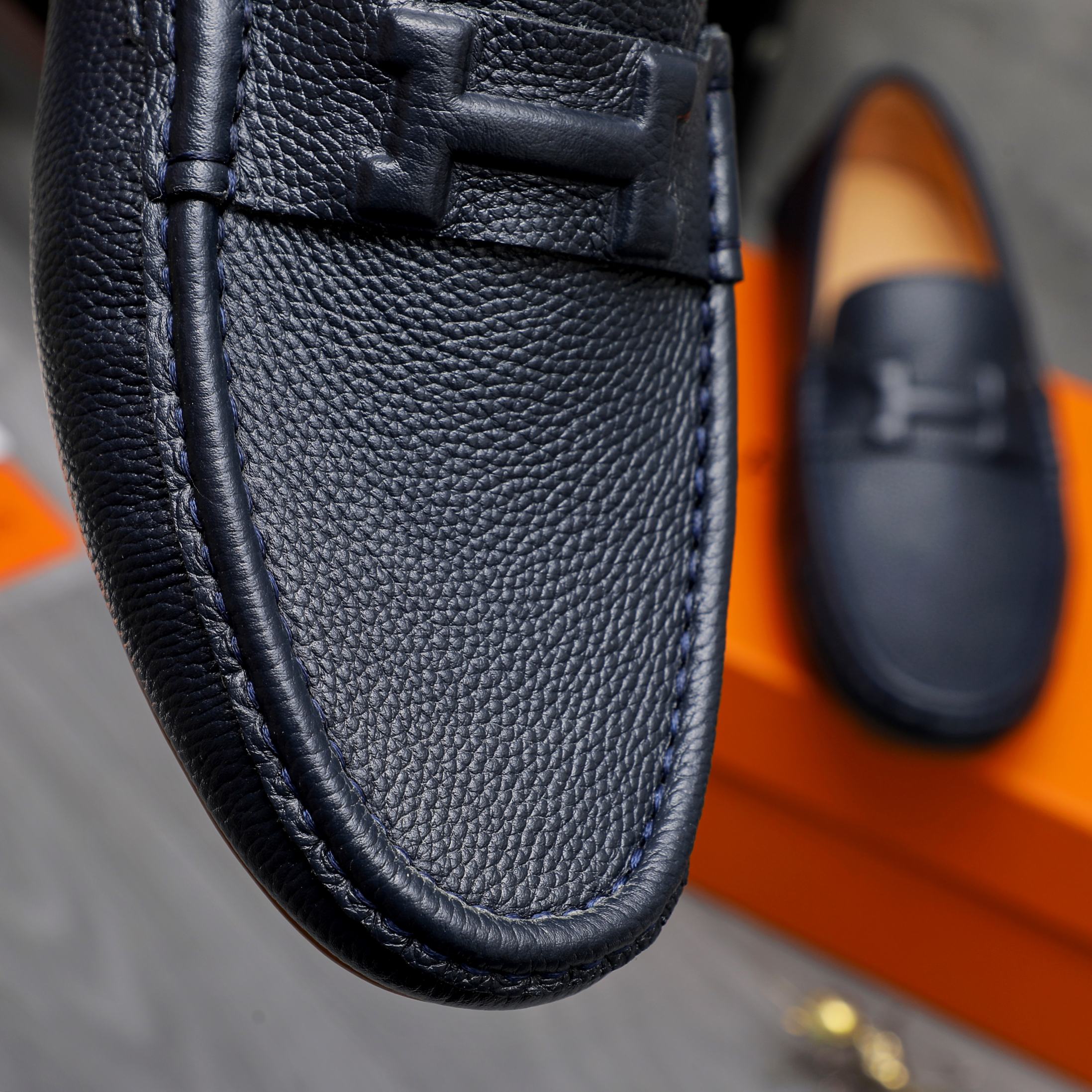 Hermes Men's Leather Loafers Slip-on Shoes Size 38-44 10 a1741853404119 2657