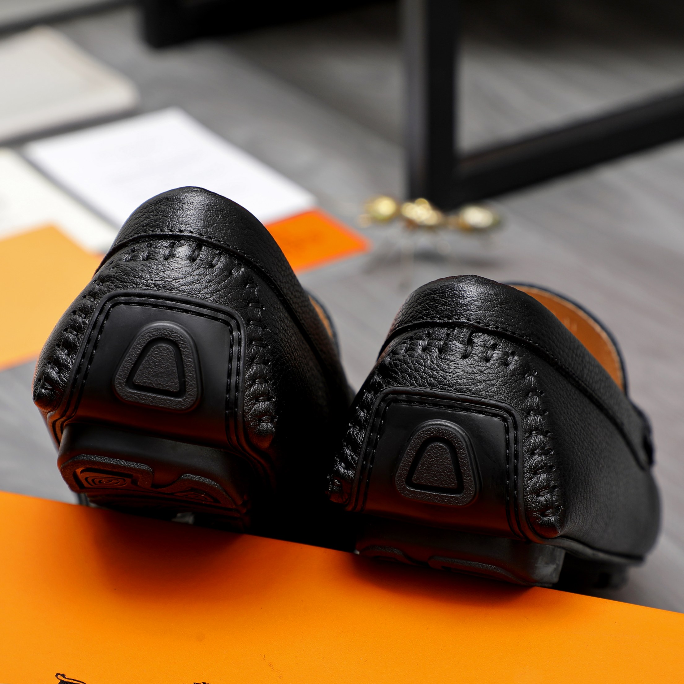 Hermes Men's Leather Loafers Slip-on Casual Shoes Various Colors Size 38-44 11 a1741853503257 3503