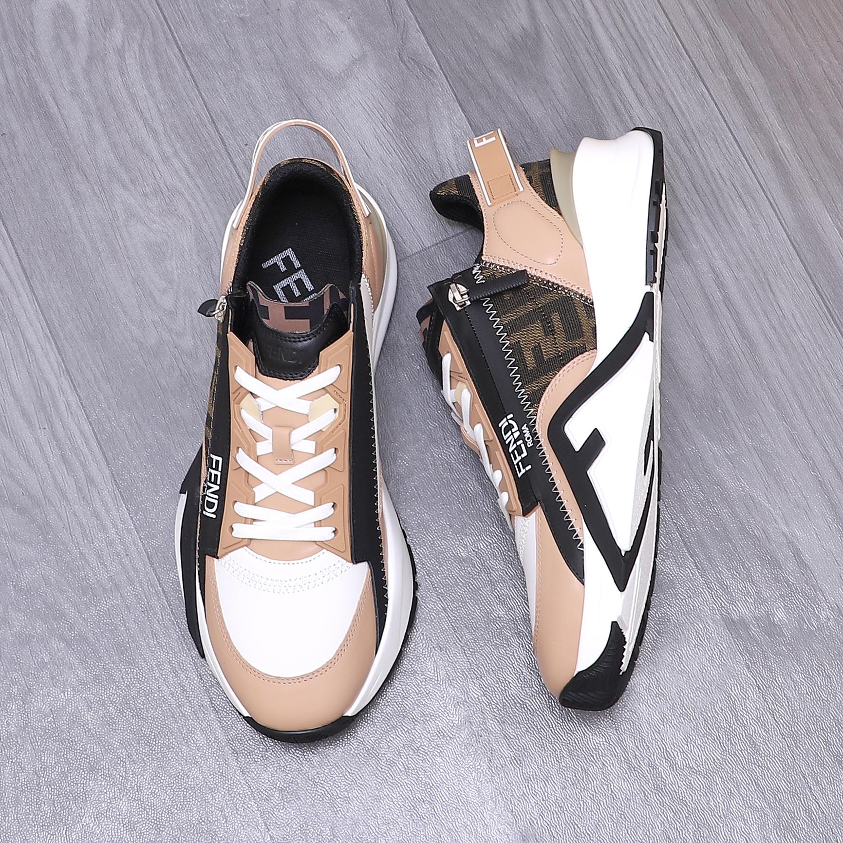 Fendi Men's Snake-Embossed Leather Sneakers - Sizes 38-44 5 a1741950537511 3151