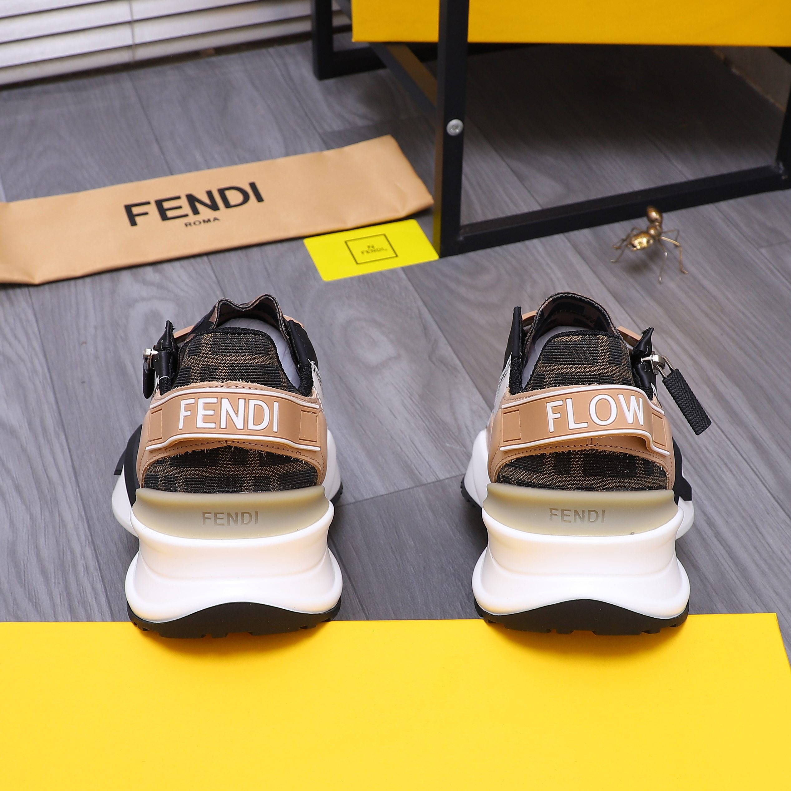 Fendi Men's Snake-Embossed Leather Sneakers - Sizes 38-44 11 a1741950537592 2677