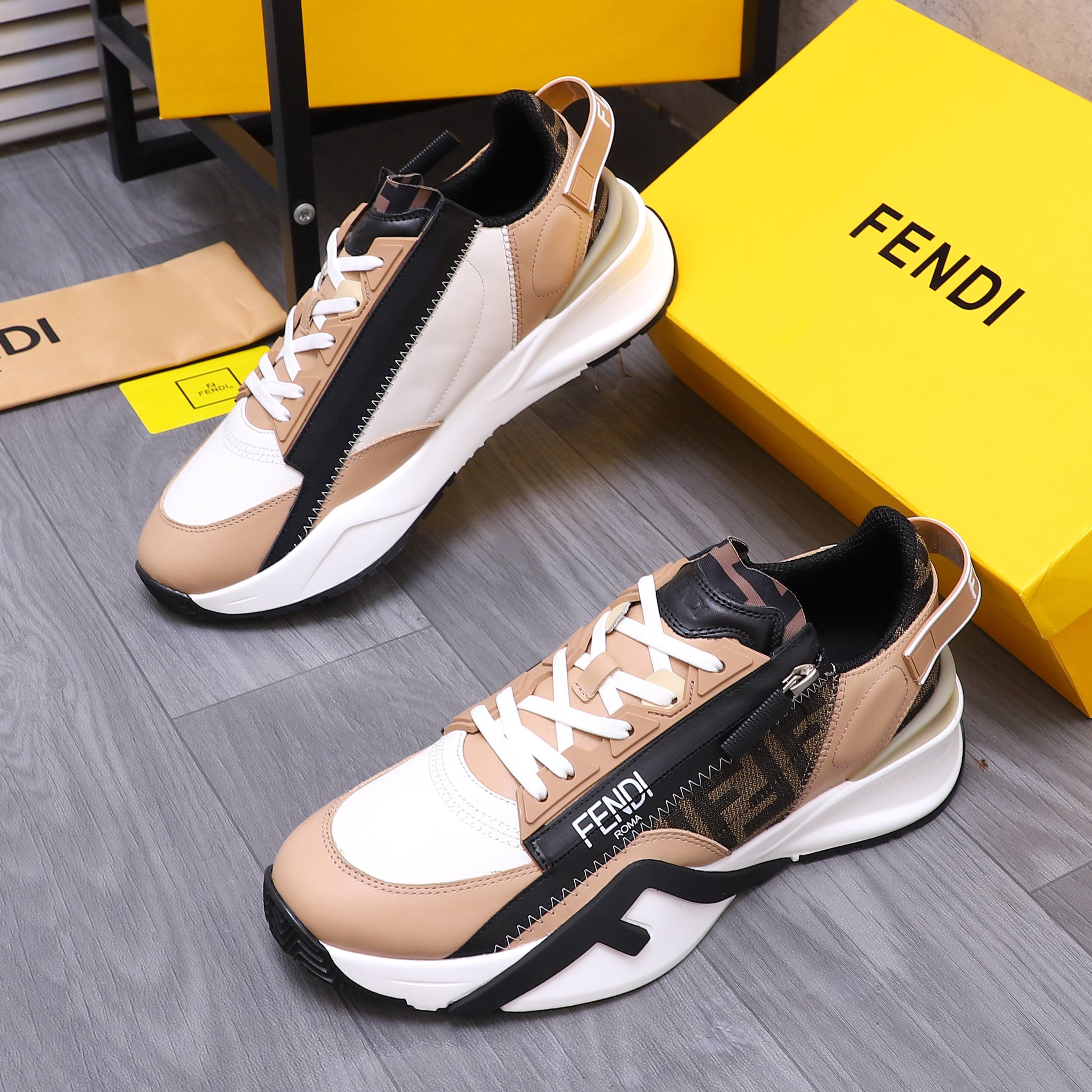 Fendi Men's Snake-Embossed Leather Sneakers - Sizes 38-44 4 a1741950537752 5777