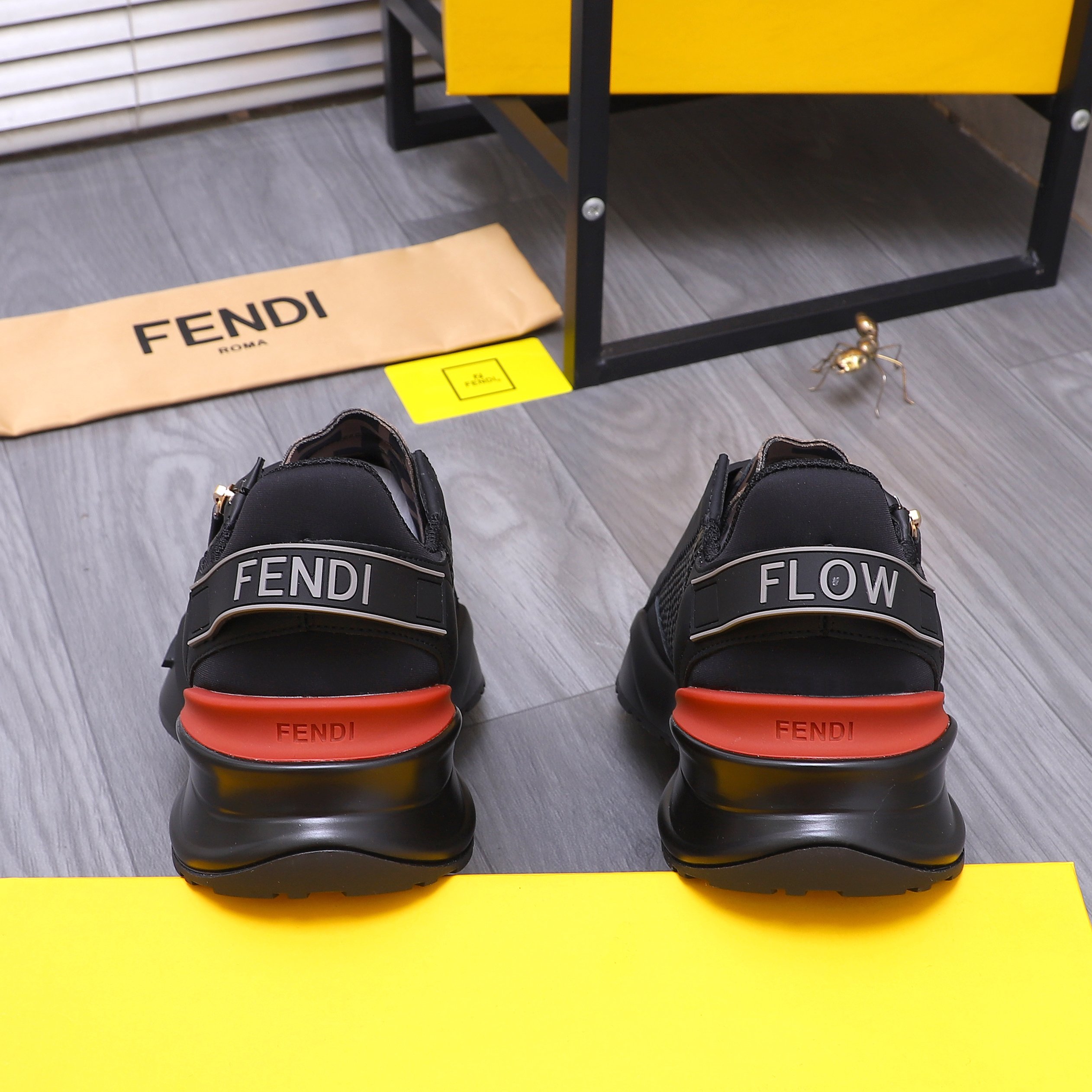 Fendi Men's Snake-Print Leather Sneakers 11 a1741950657226 3767