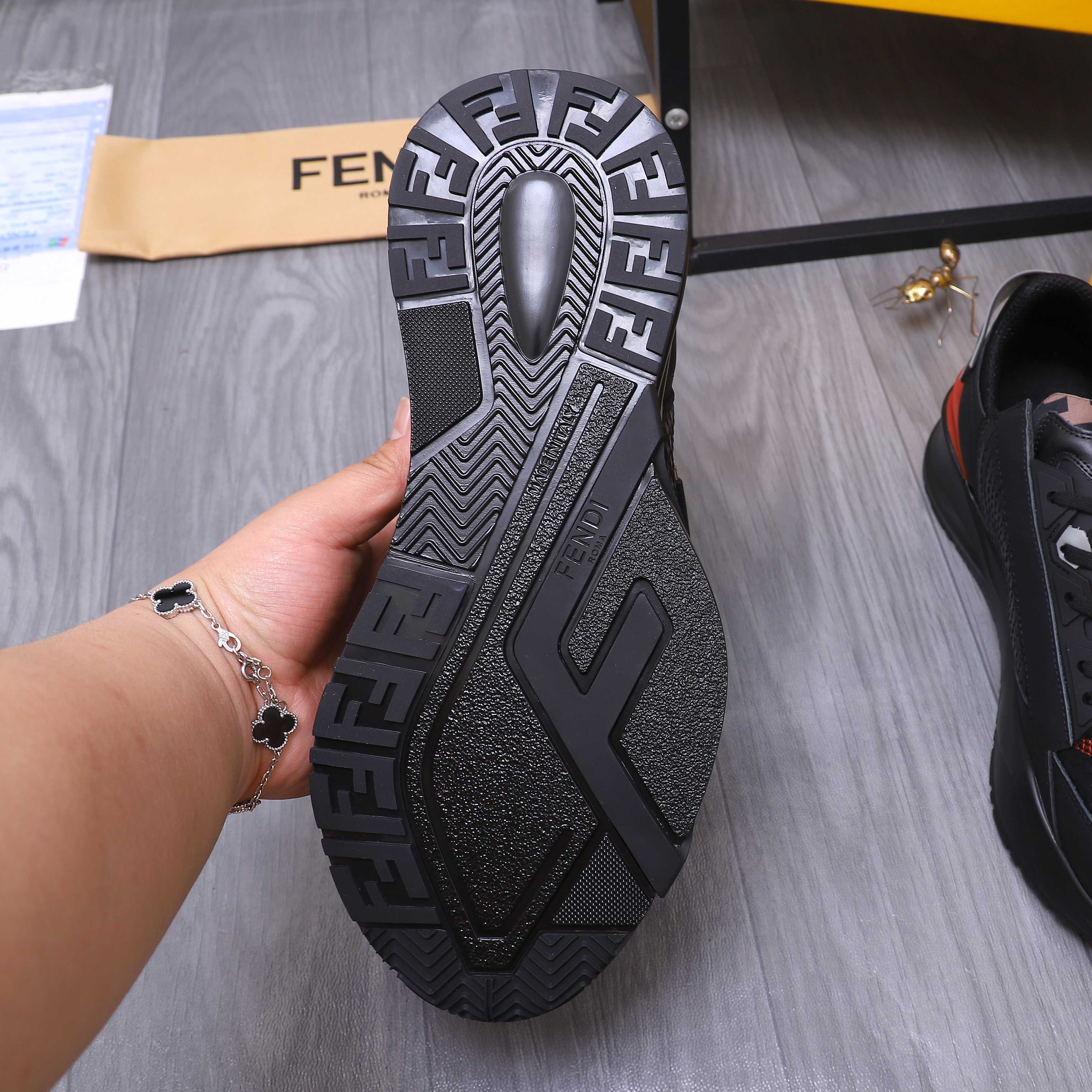 Fendi Men's Snake-Print Leather Sneakers 8 a1741950658227 1382