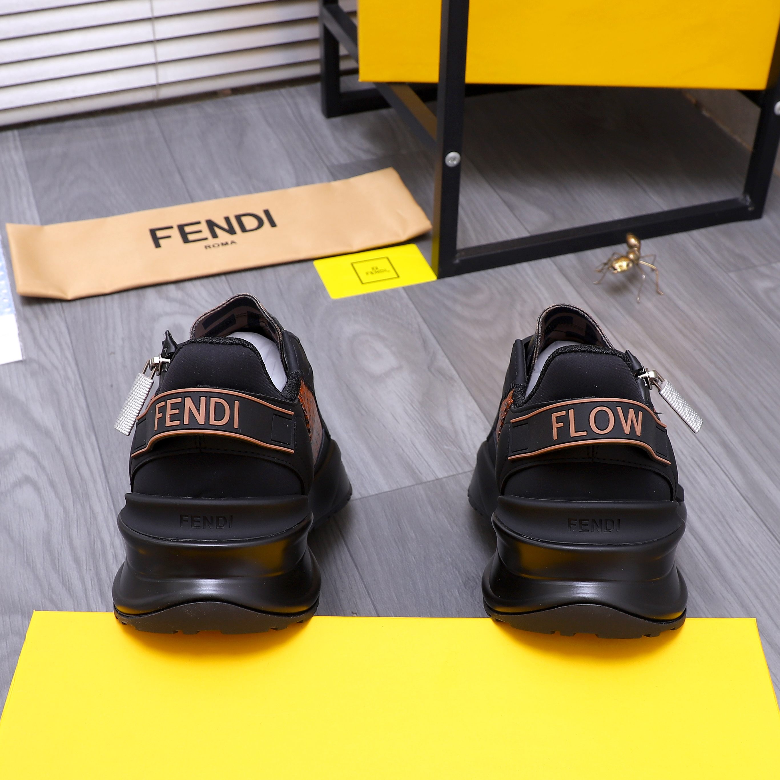 Fendi Men's Snake-Embossed Leather Sneakers in Various Colors and Sizes 11 a1741950833589 2118