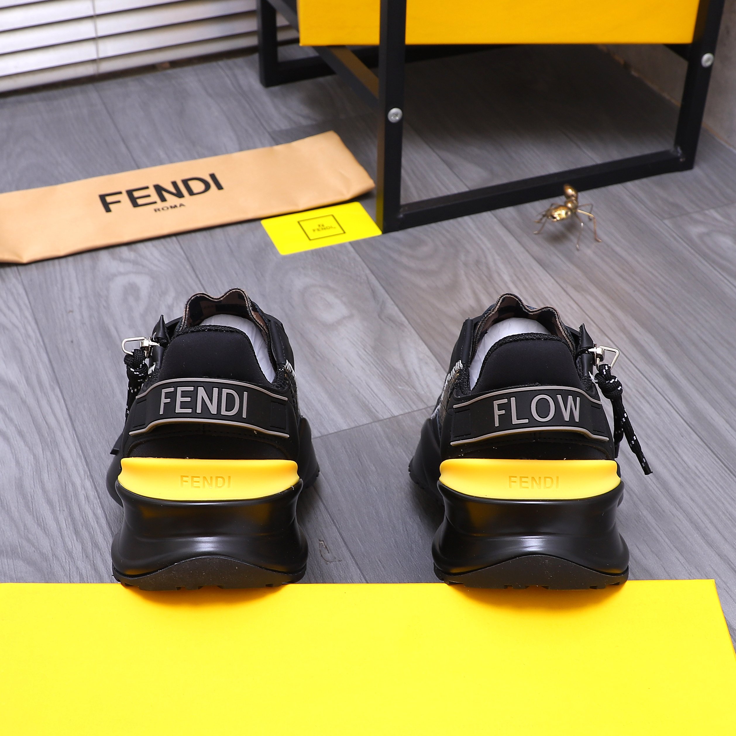 Fendi Men's Snake-Embossed Leather Sneakers - Modern Comfort & Style 11 a1741951097984 8477