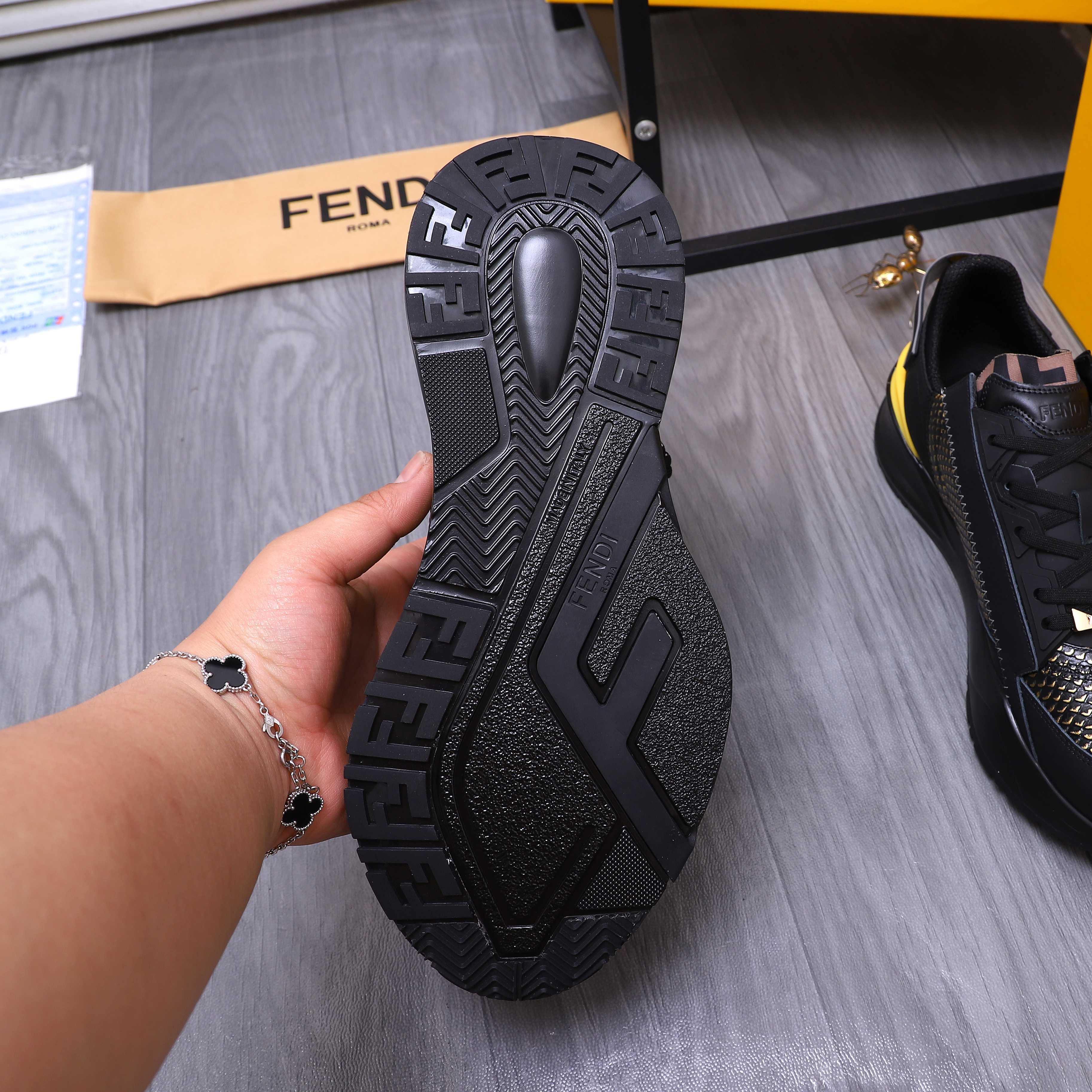 Fendi Men's Snake-Embossed Leather Sneakers - Modern Comfort & Style 8 a1741951099117 8461