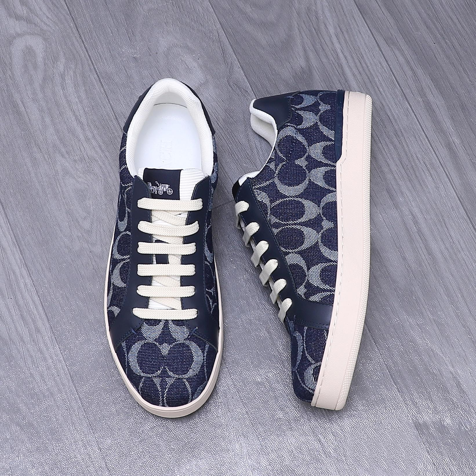 Coach Men's Canvas and Leather Lace-Up Sneakers - Size 38-44 5 a1741954413410 2108